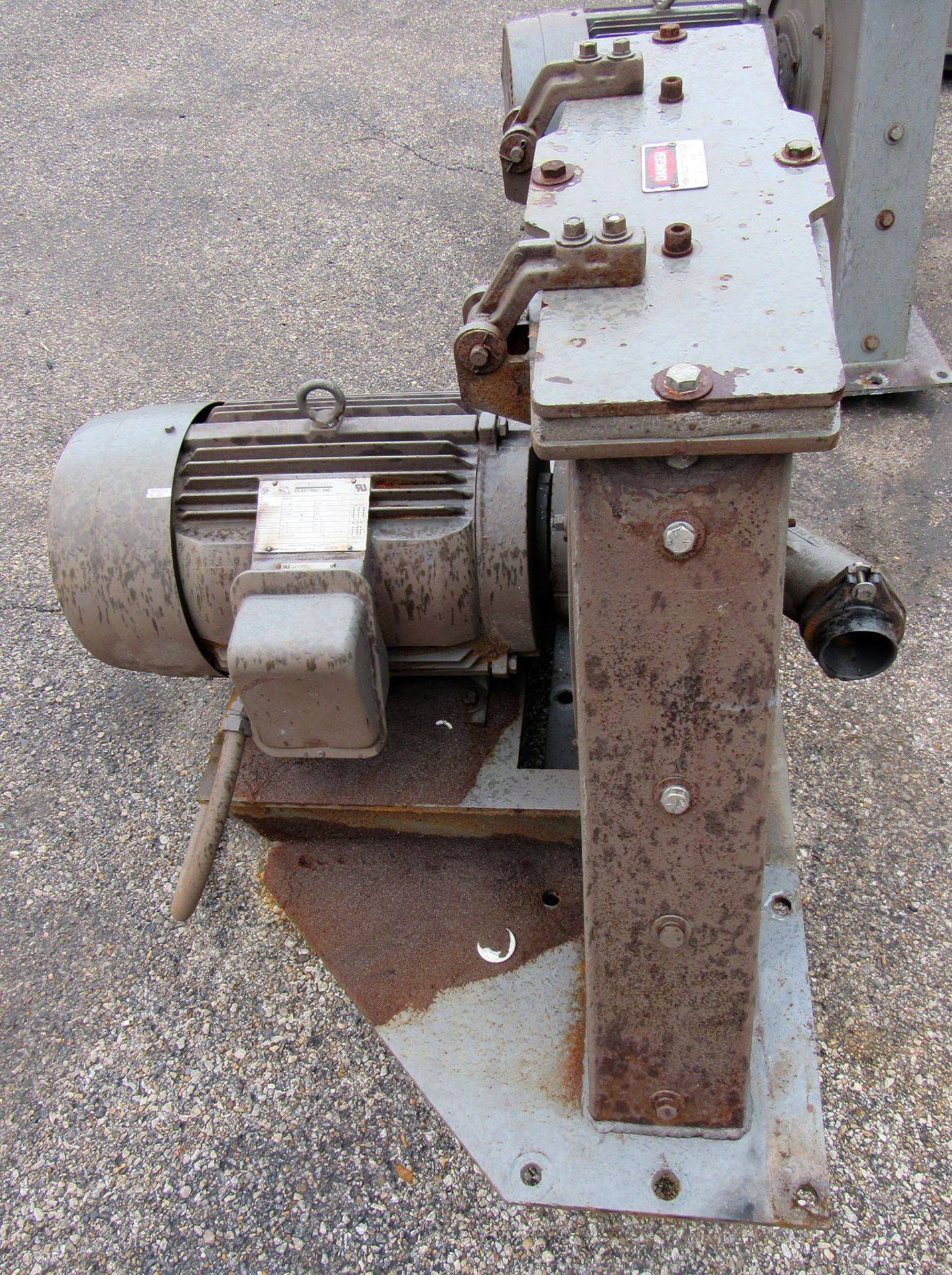 20 HP Pangborn Model RIM-LOC 265DD-2 Rotoblast Shot Blast Motor, new 2008, 20 hp, up to 290 fps - Image 2 of 4