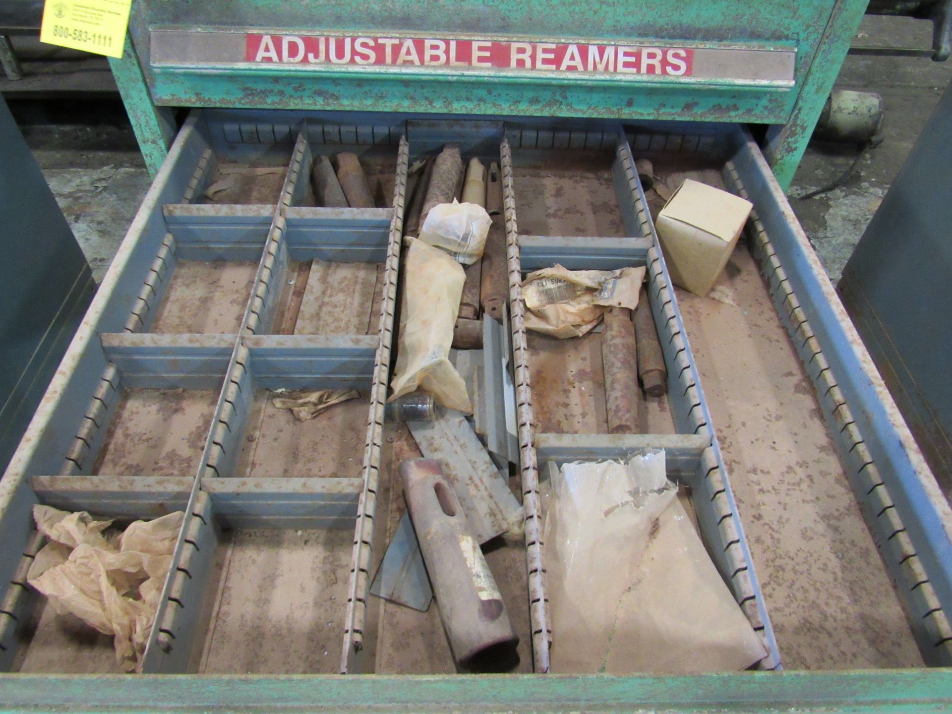 Maintenance Room Cabinet, 6 drawers (Structural Reamers, Adjustable Reamers, the rest BLANK) Note: - Image 4 of 7