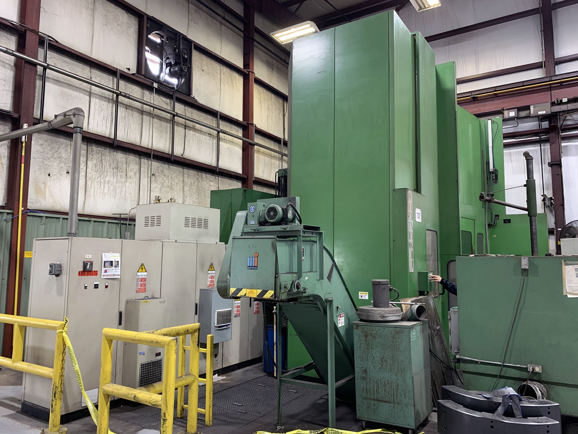 Pietro Carnaghi Model AC16TT 4 Axis Twin Pallet CNC Vertical Boring Mill, new 1998, 49" pallet dia., - Image 8 of 30