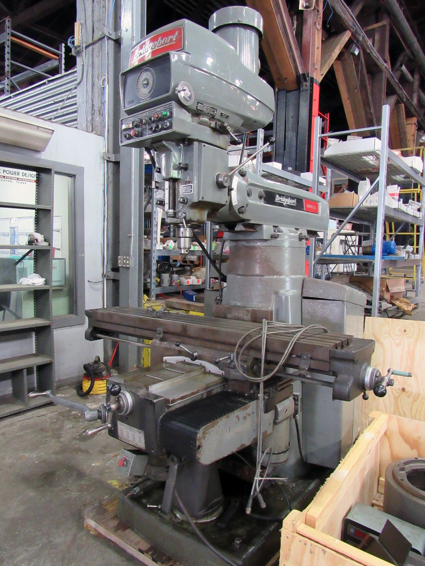 11" x 58" Bridgeport Series II Vertical Milling Machine, 11" x 58" table, 3 T-slots, 30" table cross