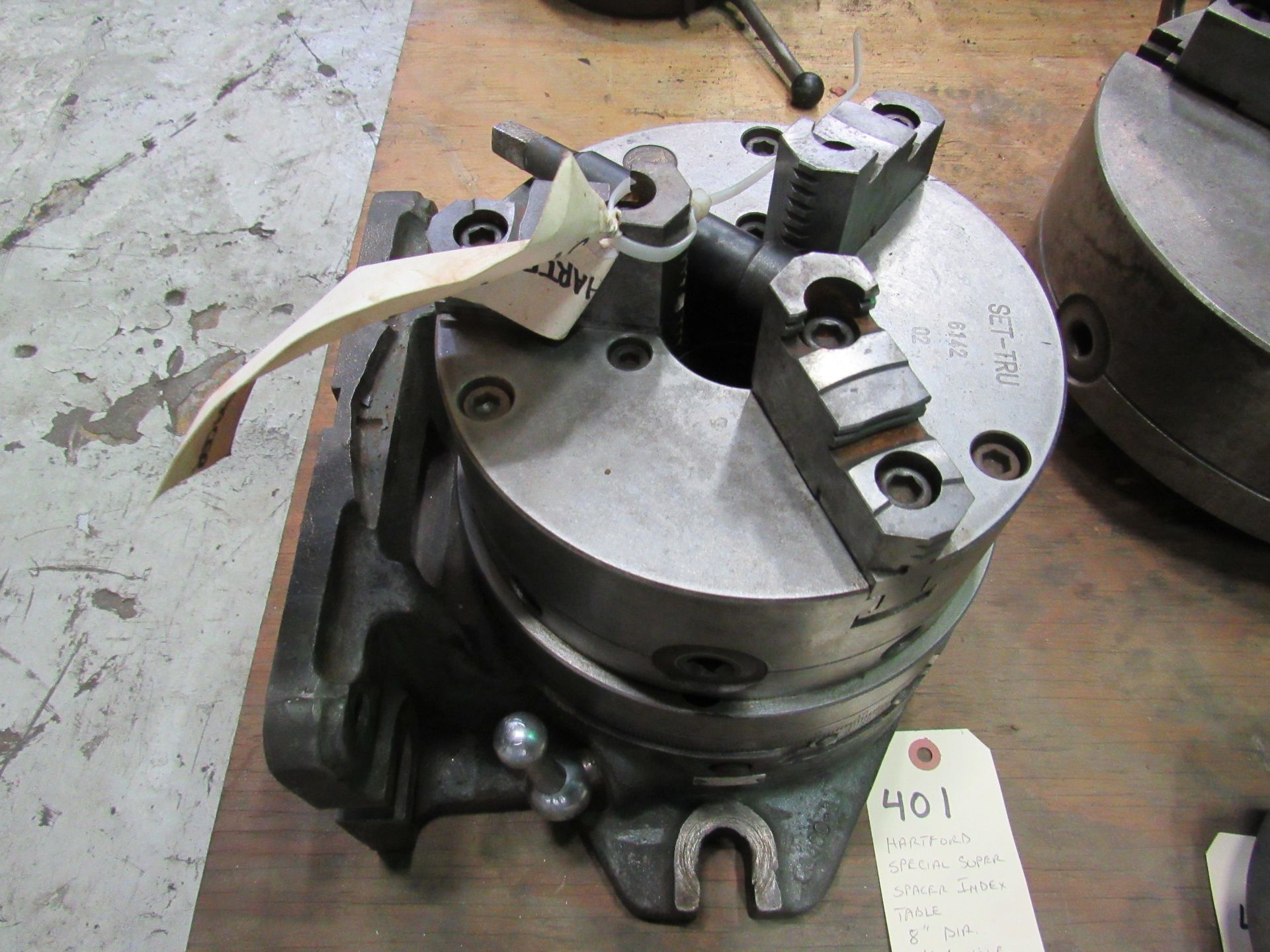 8" 3-Jaw Hartford Special Super Spacer Index Table, 8" dia. 3-jaw chuck, non-cumulative indexing