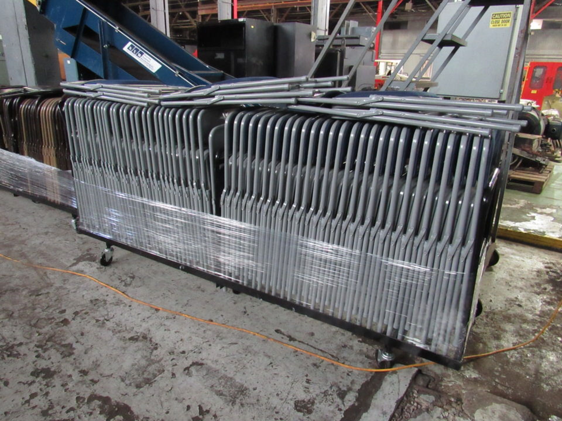 Lot of Folding Chairs on Wheeled Storage Cart (LOCATION: 3603 Melva Street, Houston TX 77020) - Image 3 of 3