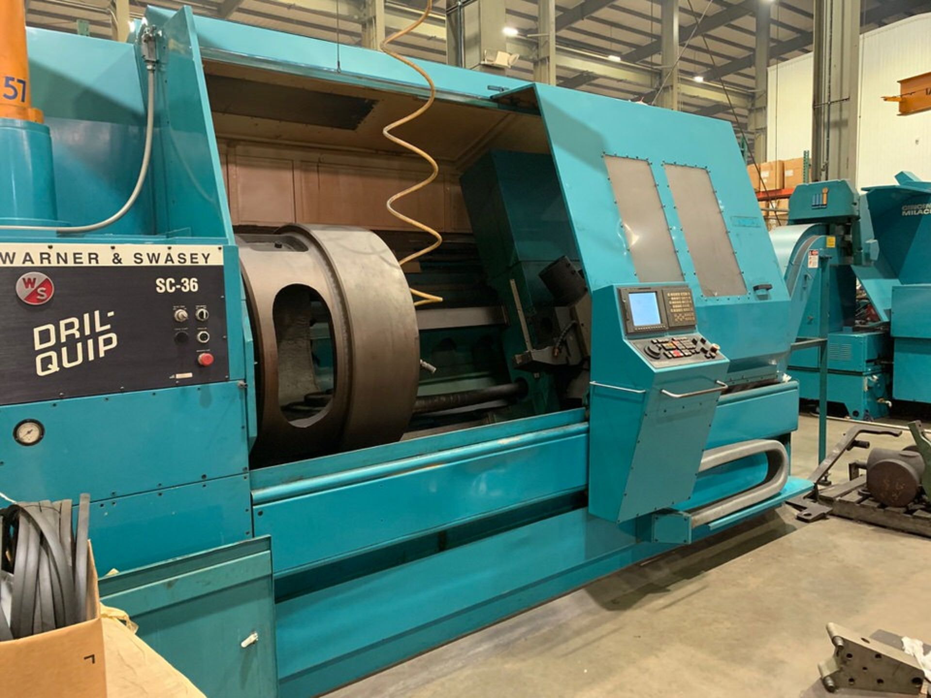 Warner & Swasey SC-36 CNC Chucker Lathe, retrofit 2003, 32" swing over ways, 32" over saddle, 72"