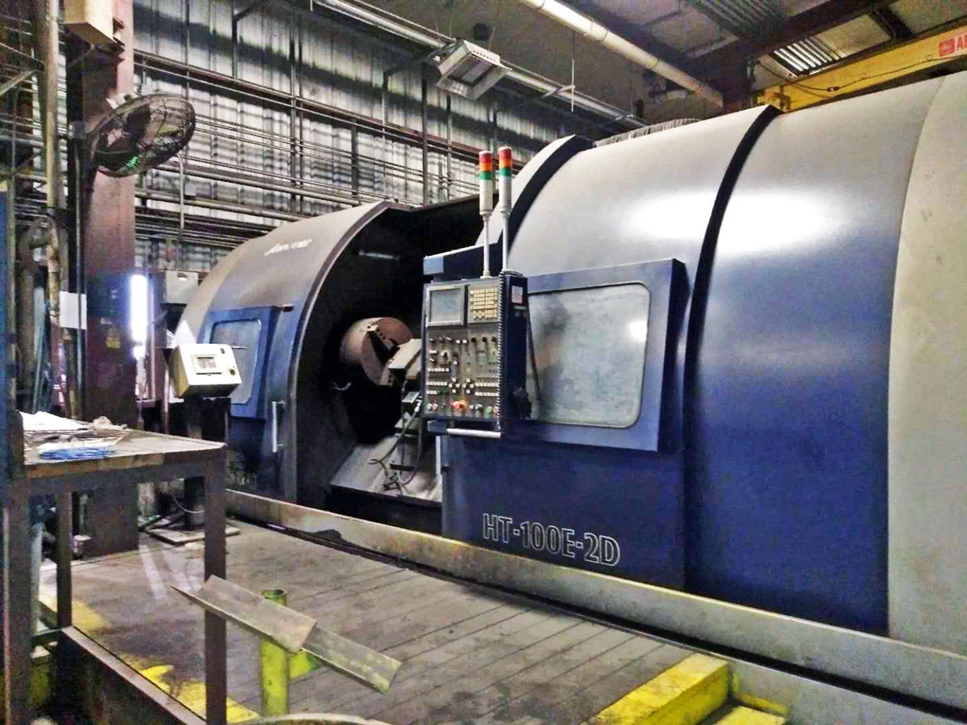 Johnford Model HT-100E-2D 4-Axis CNC Slant Bed Lathe, new 2007, 27.2" swing over bed, 23.6" over - Image 2 of 9