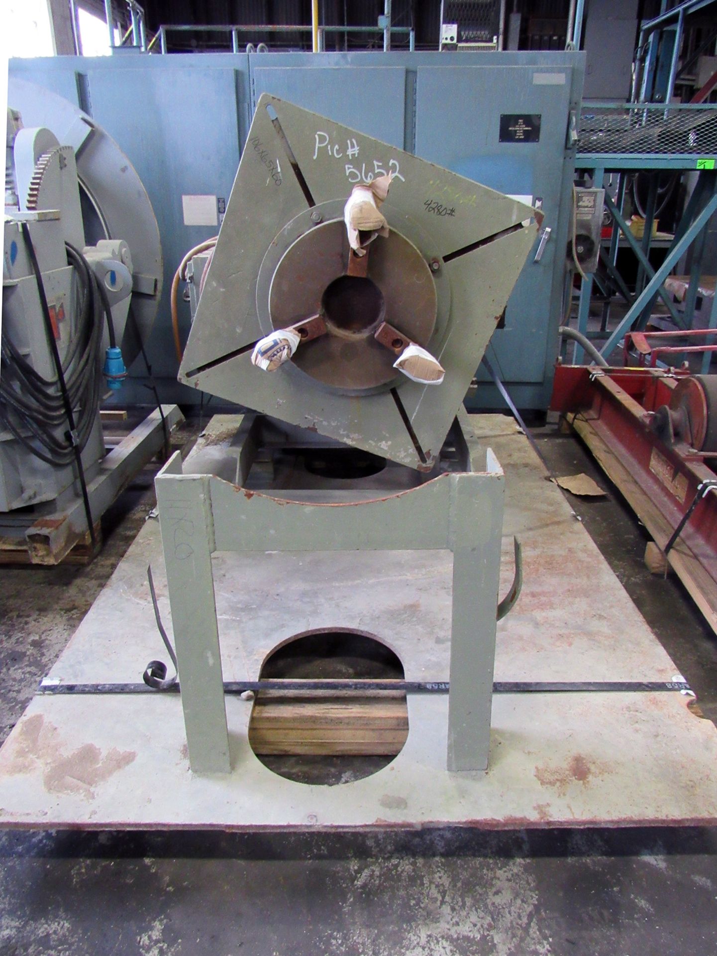 3000 Lb. Aronson Model SHD30A Adjustable Height Tilt and Rotate Welding Positioner, 36" x 36" table, - Image 2 of 7