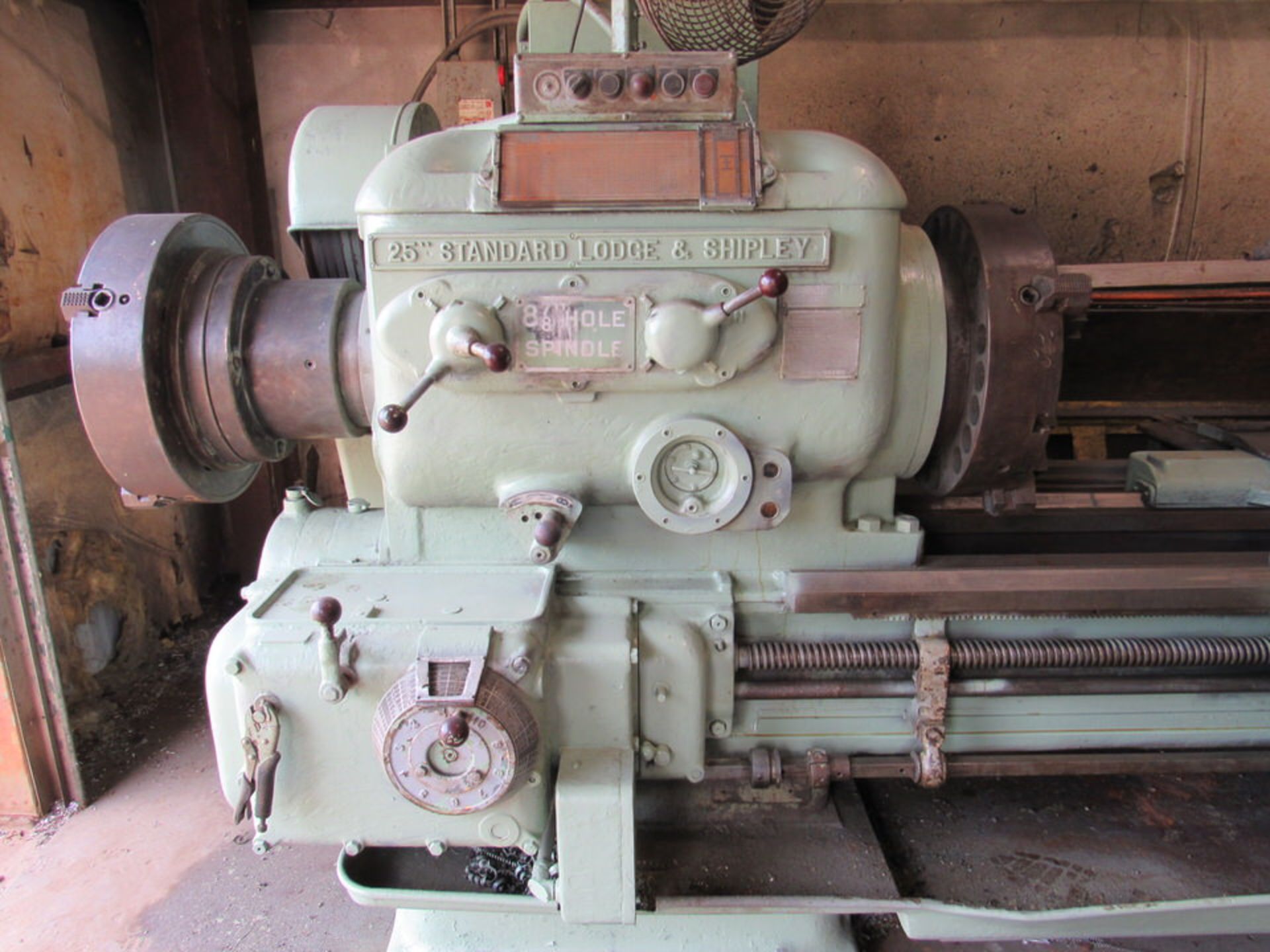 Lodge & Shipley 25" Standard Engine Lathe, 24" swing, 144" bed length, 21" 4-jaw front and rear - Image 5 of 14