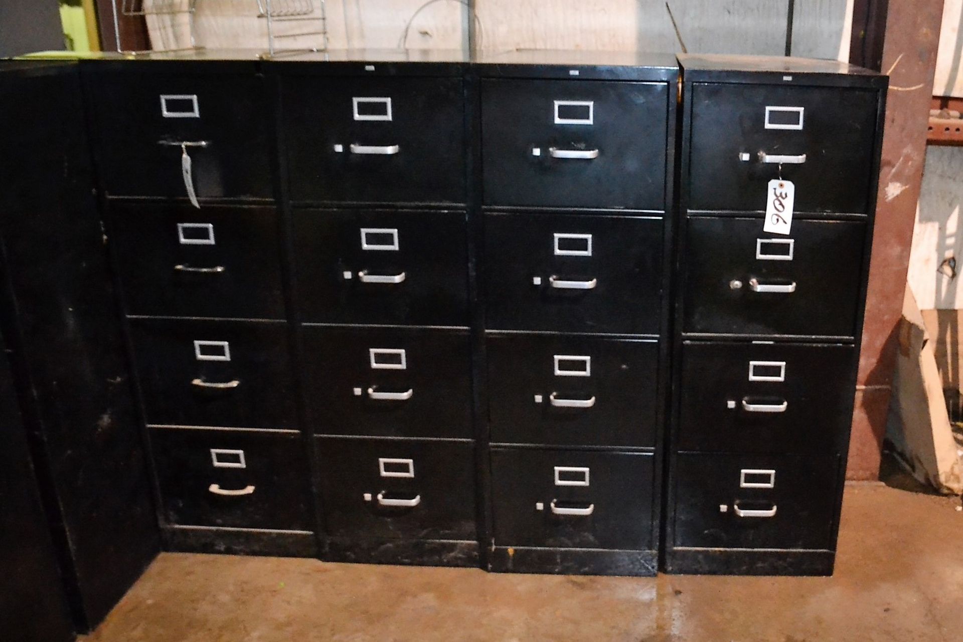 LOT (4) LEGAL SIZE 4 DRAWER FILE CABINET (LOCATION: 2622 Martinville Dr, Houston TX 77017)