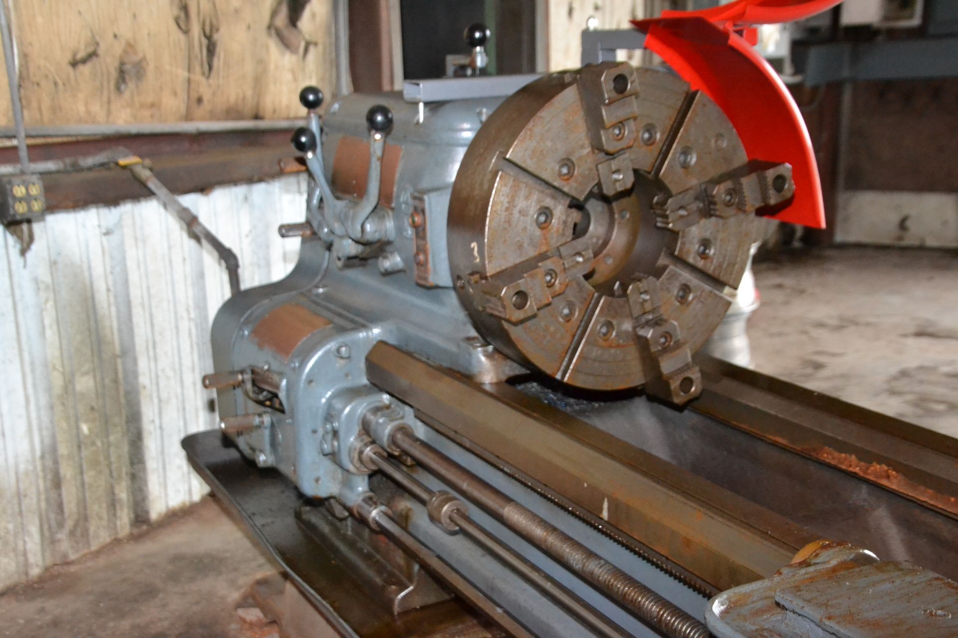 ENGINE LATHE, AXELSON 20” X 91”, WITH 22" 4 JAW CHUCK, TAPER ATTACHMENT , TAILSTOCK, STEADY REST, - Image 2 of 2