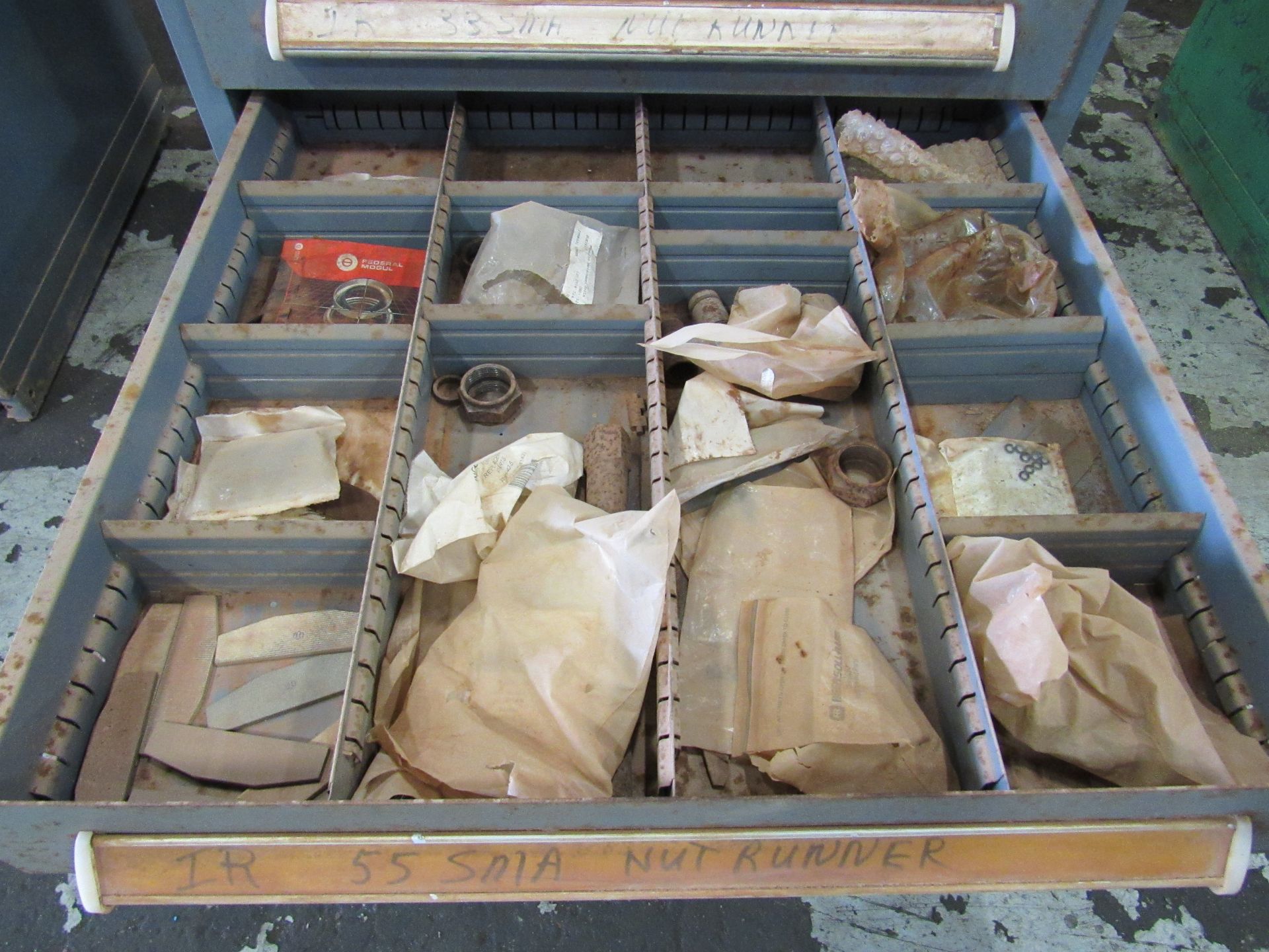 Maintenance Room Cabinet, 12 drawers (Some drawers labled, not readable from photos) Note: Content - Image 11 of 13