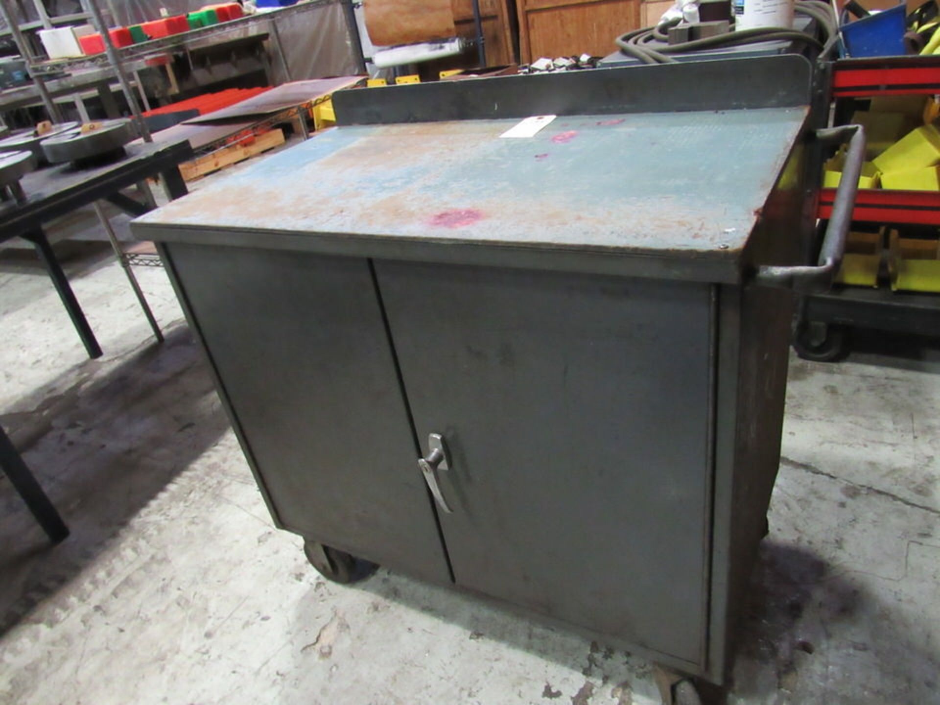 2 Door Rolling Cabinet with Contents (LOCATION: 3603 Melva Street, Houston TX 77020) - Image 3 of 5