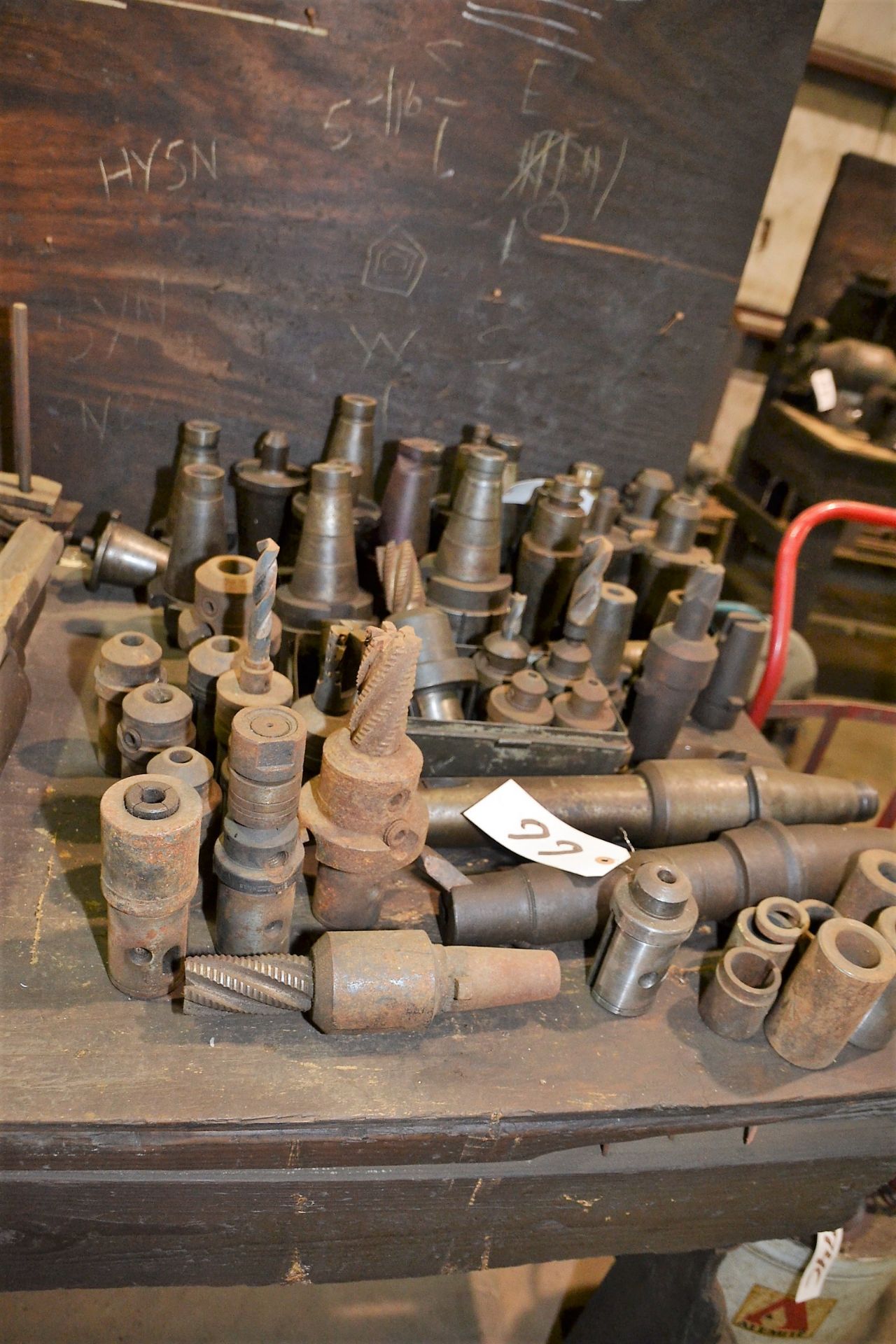 LOT 50 TAPER TOOLING TOOL HOLDERS, ARBOR SPACERS AND QUICK CHANGE TOOL HOLDERS (LOCATION: 2622
