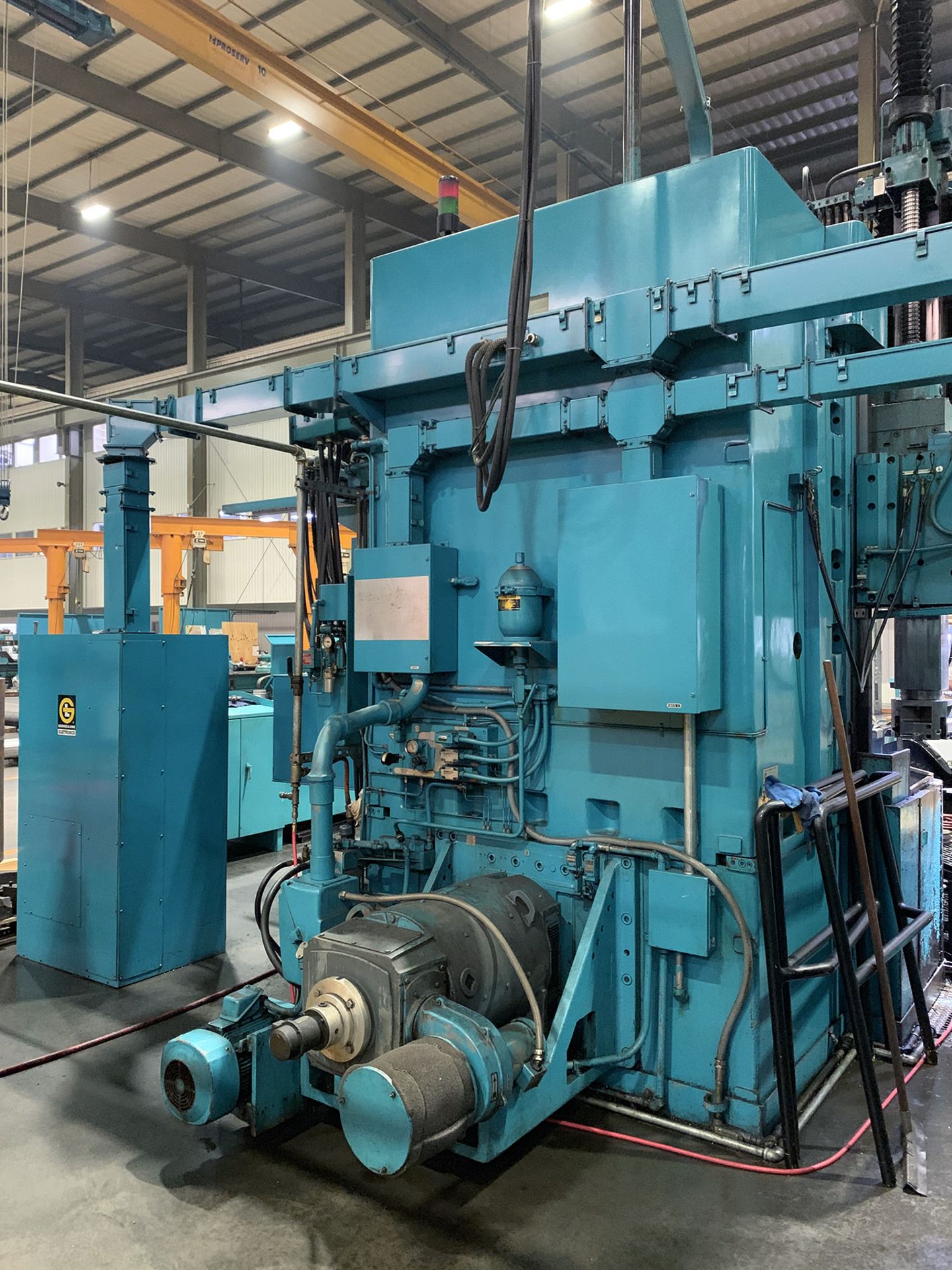 48" Giddings & Lewis CNC Vertical Boring Mill, new 1984, 48" table dia., 4-jaw chuck, 60" swing, 12" - Image 7 of 12