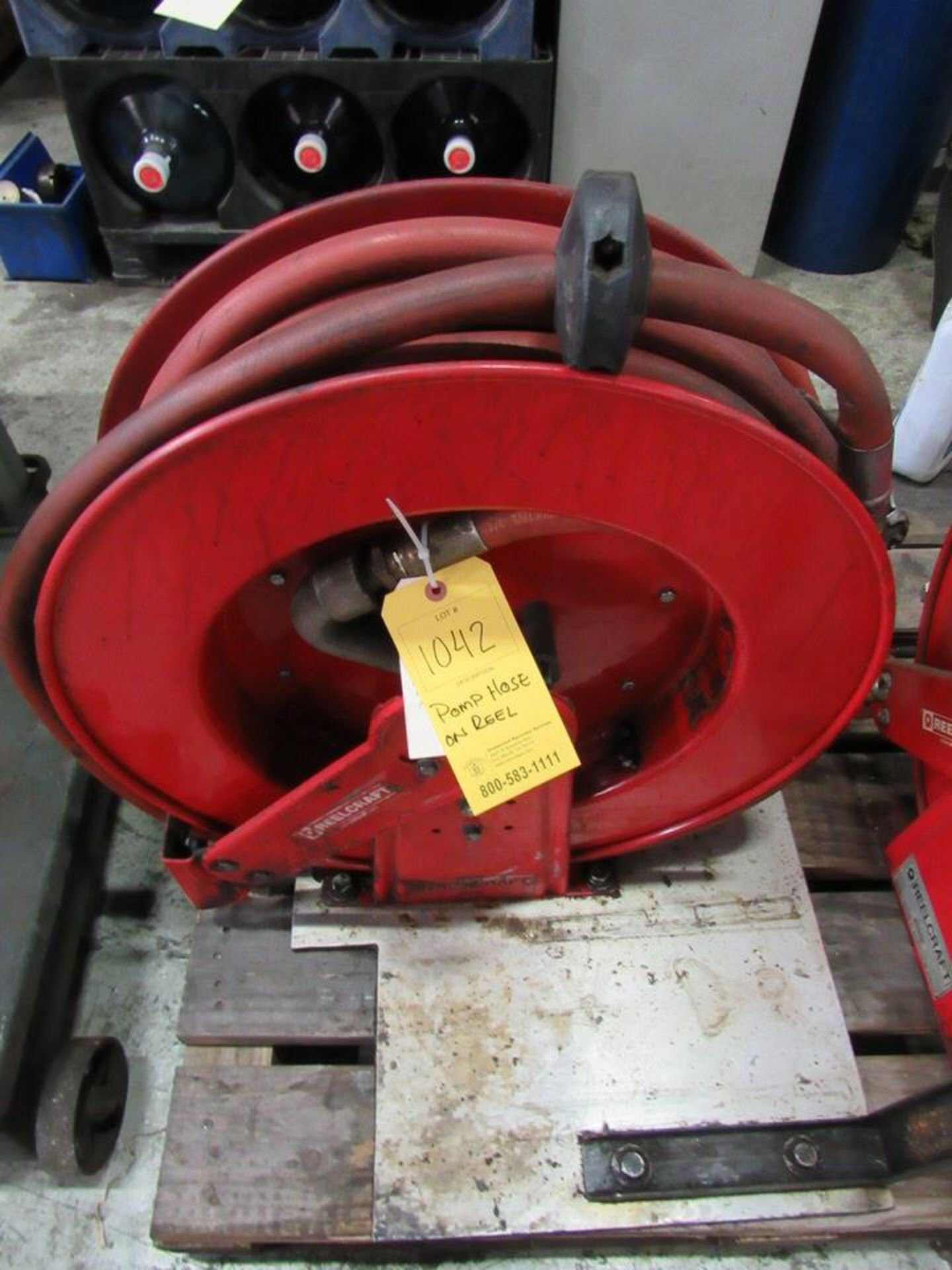 1" dia. Oil Pump Hose on Reel and Base Fixture (LOCATION: 3603 Melva Street, Houston TX 77020) - Image 2 of 2