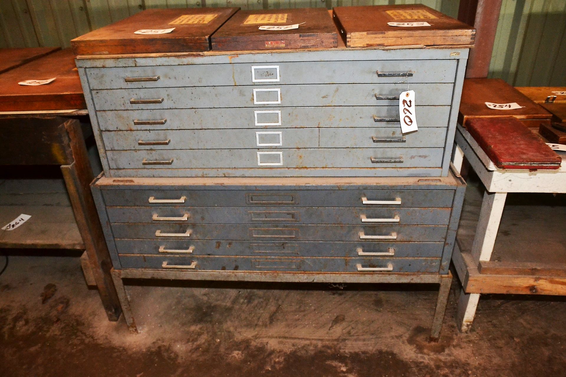 D-SIZE BLUEPRINT FILING CABINET, 10 DRAWER (LOCATION: 2622 Martinville Dr, Houston TX 77017)