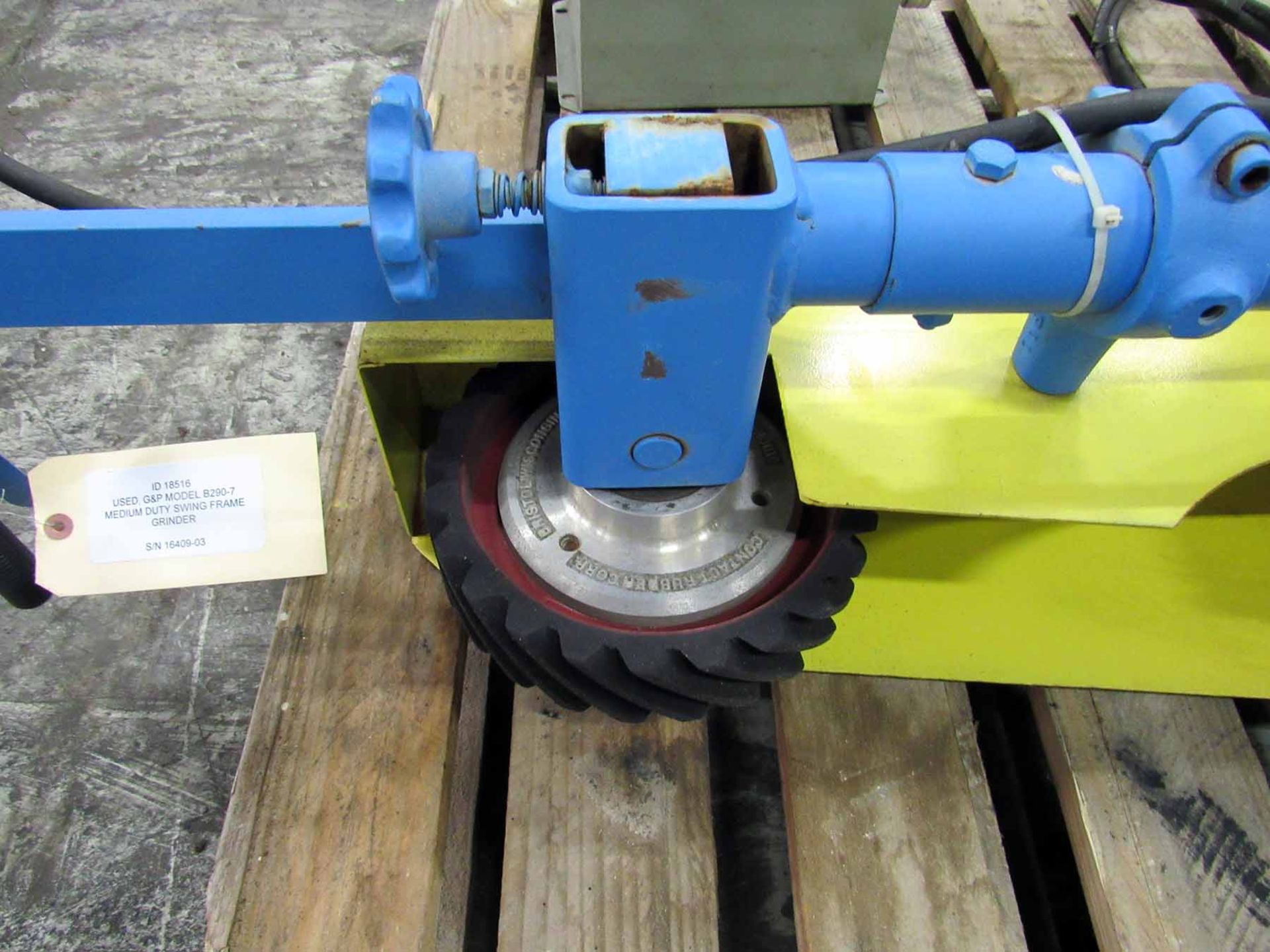 G&P Model B290-7 Medium Duty Swing Frame Grinder, 2" x 90" belt, 7.5 hp motor, 3450 rpm motor speed, - Image 3 of 6