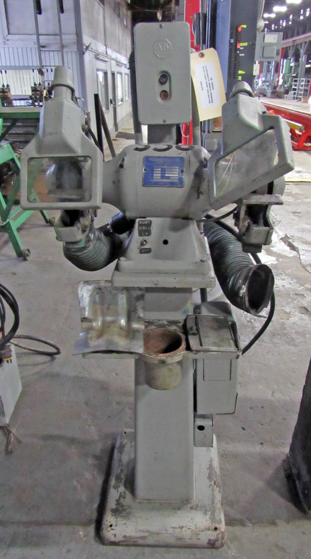 Powermatic Model 66 Bench Grinder with Torit Dust Collector, 3/4 hp motor, 5" dia. grinding wheel (