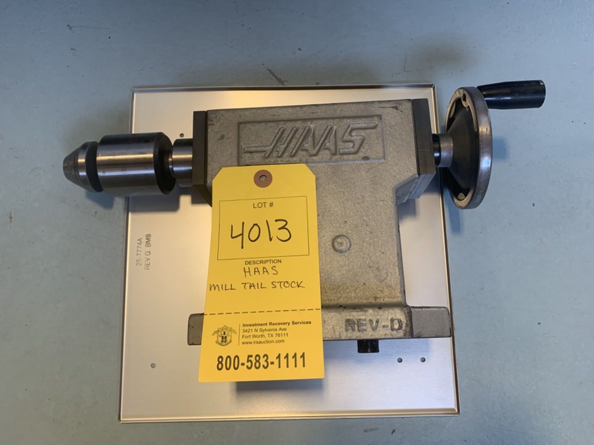 Haas Mill Tailstock