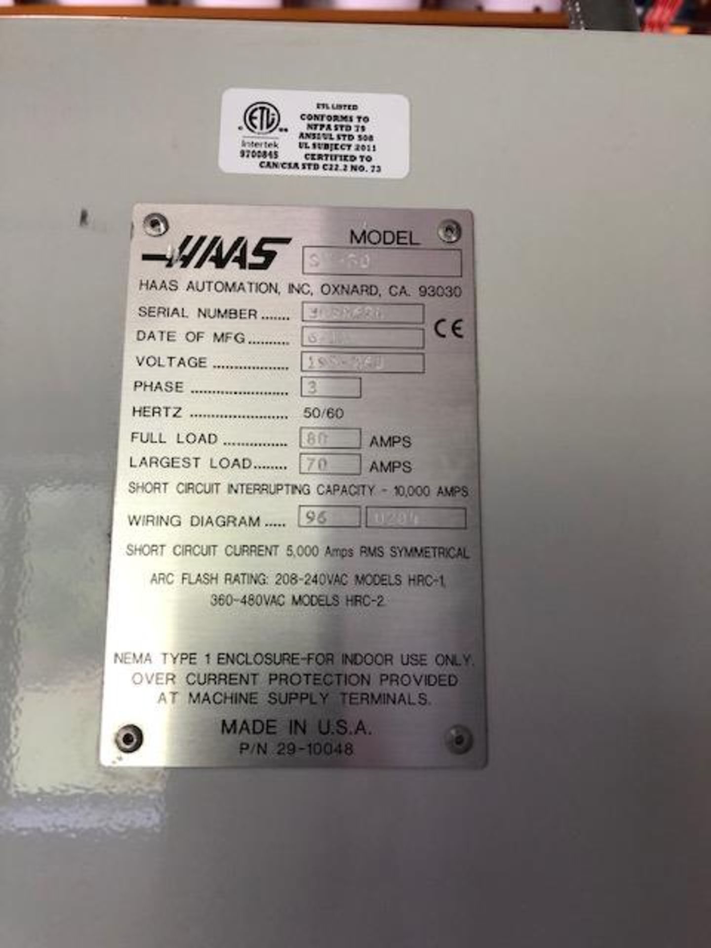 (2011) Haas ST-30 CNC Lathe, 20.75" Swing Over Cross Slide, 23" Swing Over Tailstock Slide - Image 15 of 16