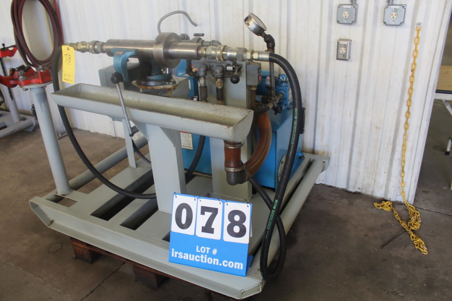 SKID MOUNTED EATON VICKERS HYDRAULIC POWER UNIT CALIBRATION SYSTEM