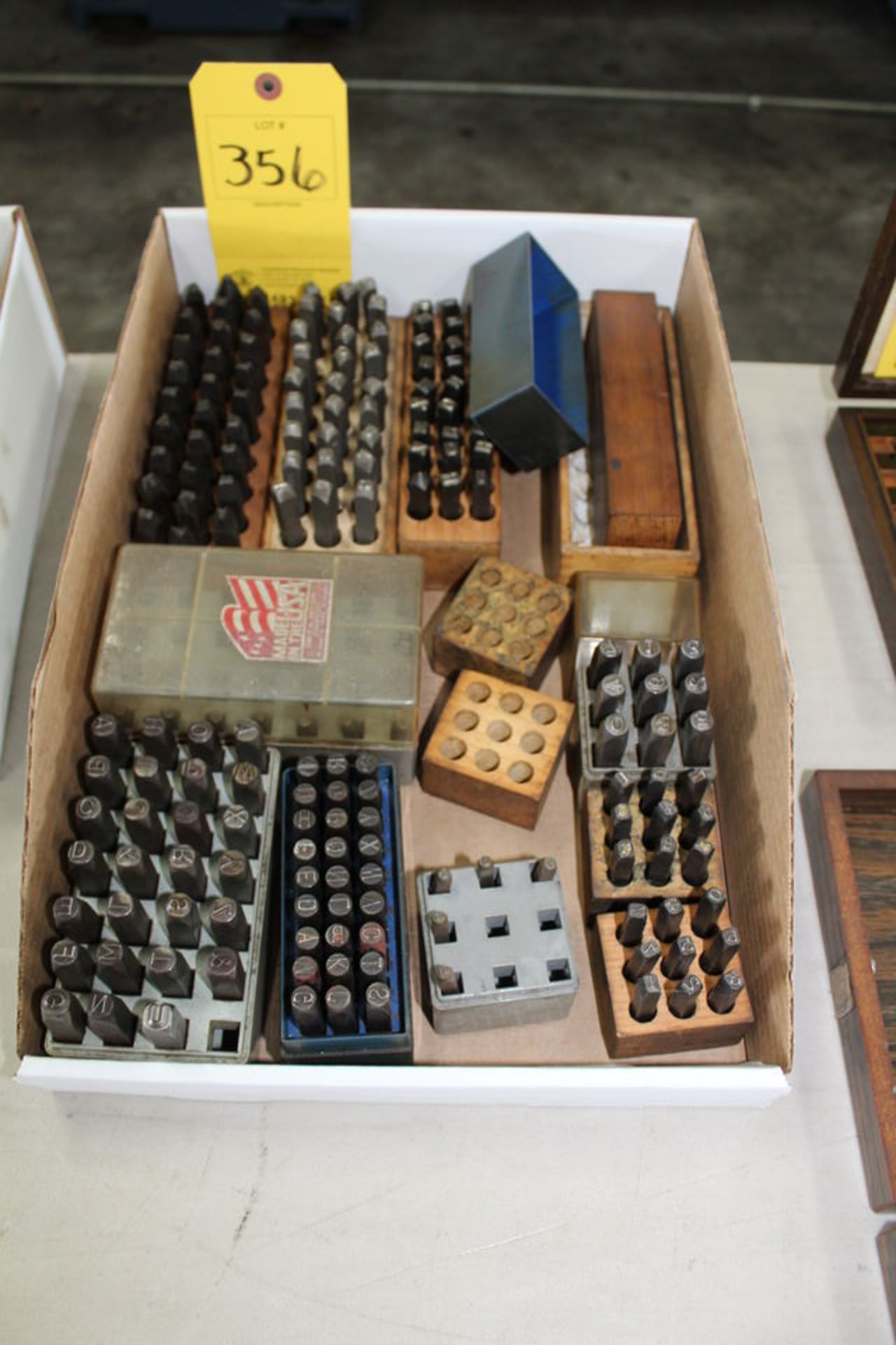 CONT OF BOX: NEUMERICAL & ALPHABETIC PUNCHES & STAMPS