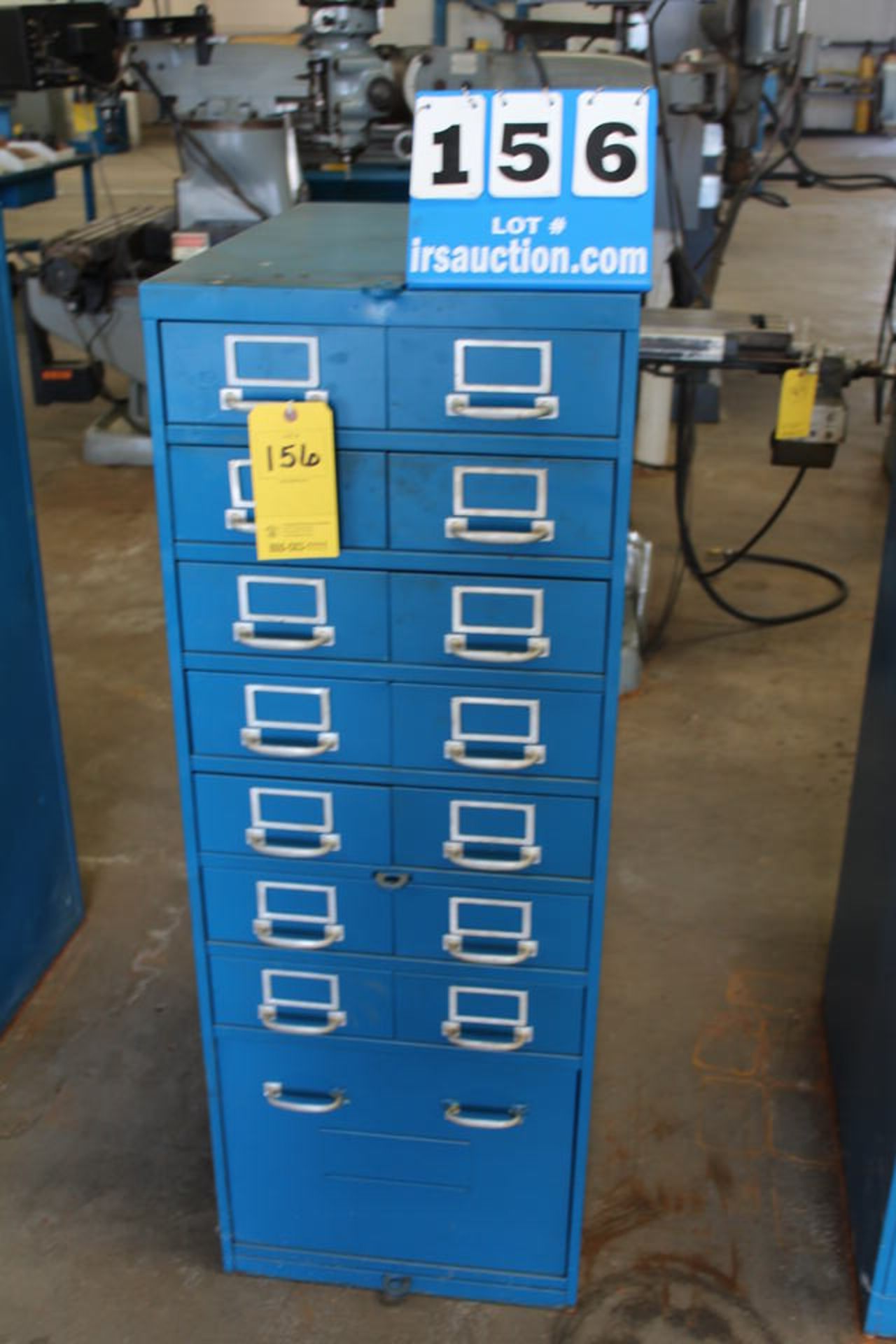 15 DRAWER CABINET W/ CONTS: PRECISION TAPS, REG TAPS