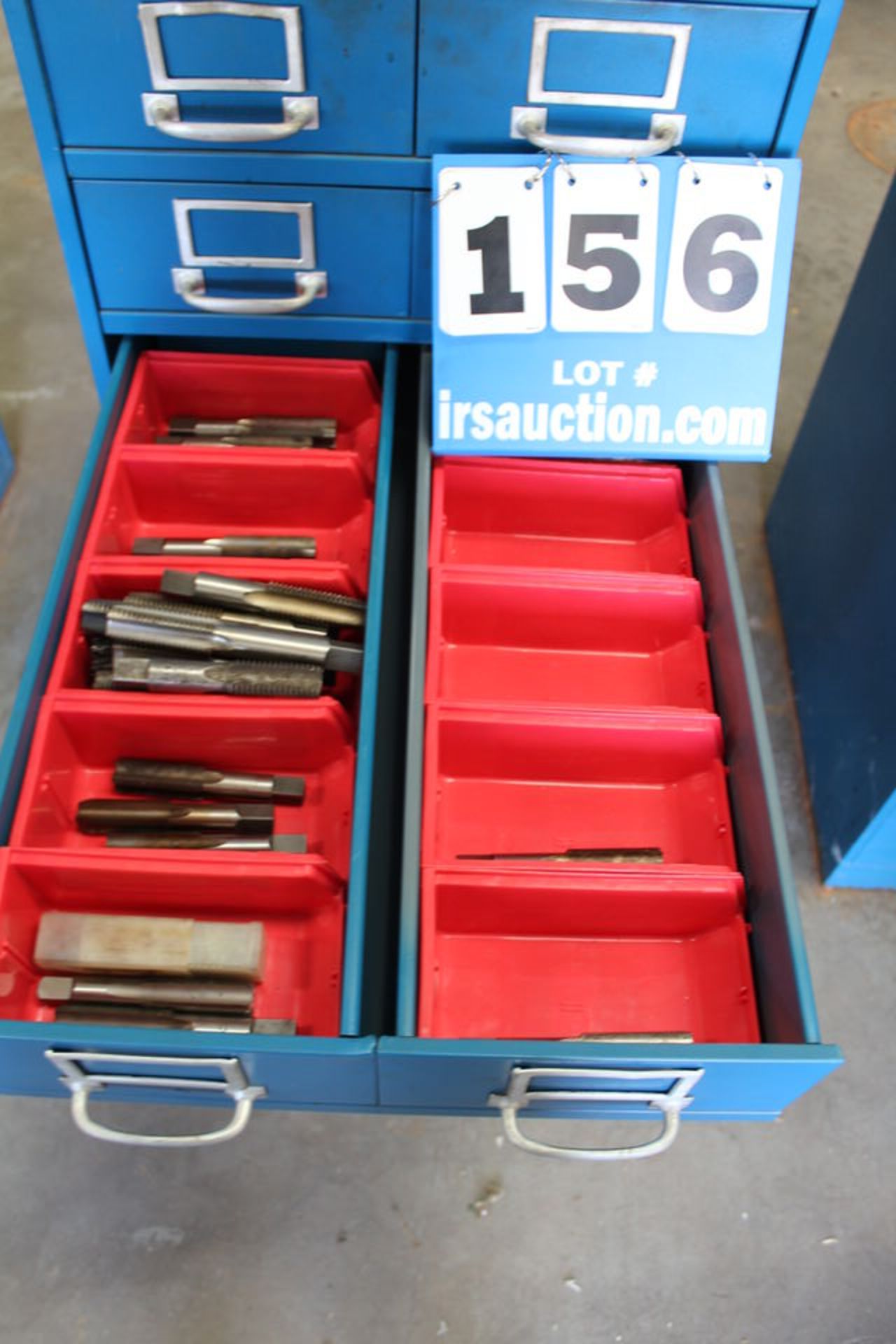 15 DRAWER CABINET W/ CONTS: PRECISION TAPS, REG TAPS - Image 5 of 8