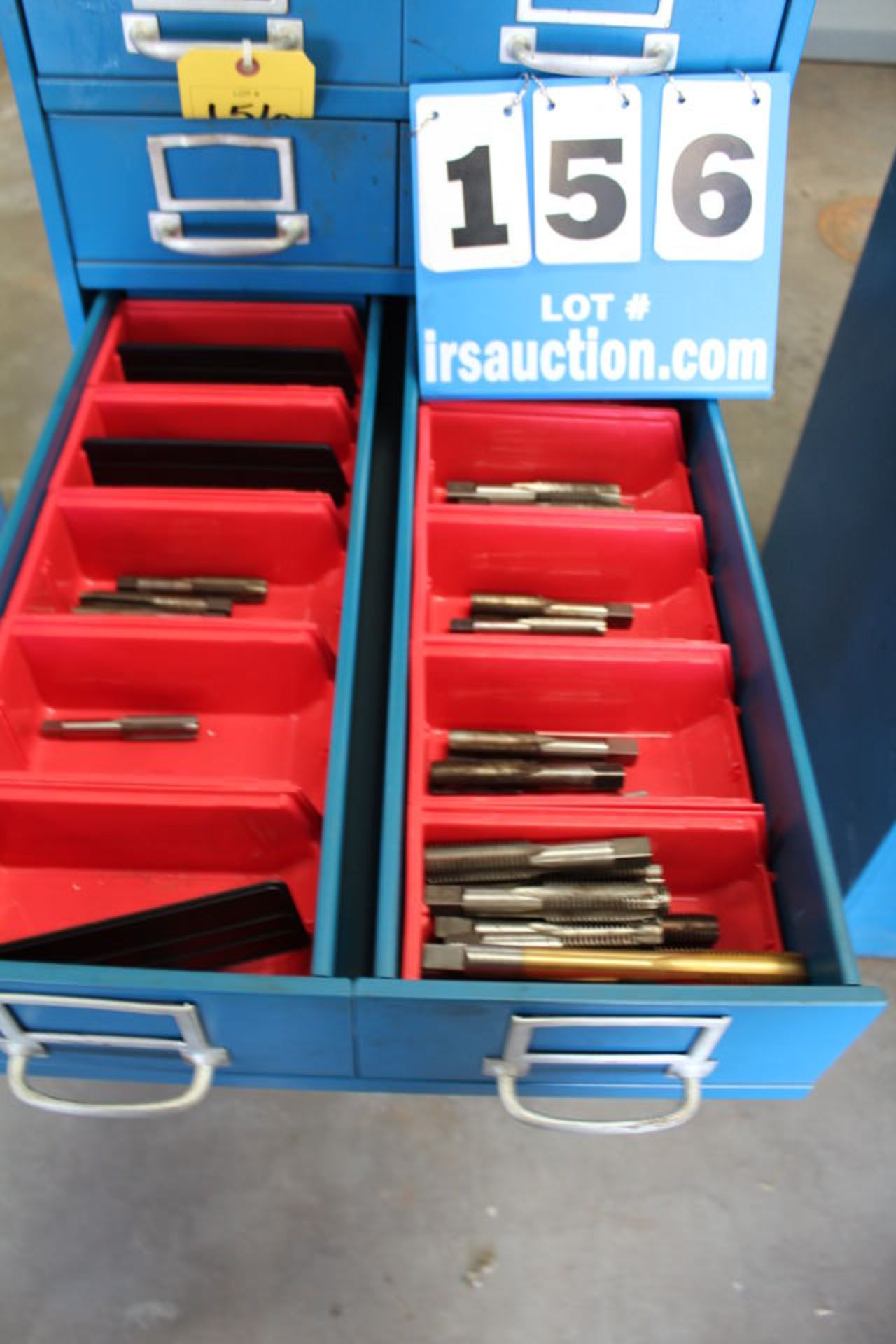 15 DRAWER CABINET W/ CONTS: PRECISION TAPS, REG TAPS - Image 4 of 8