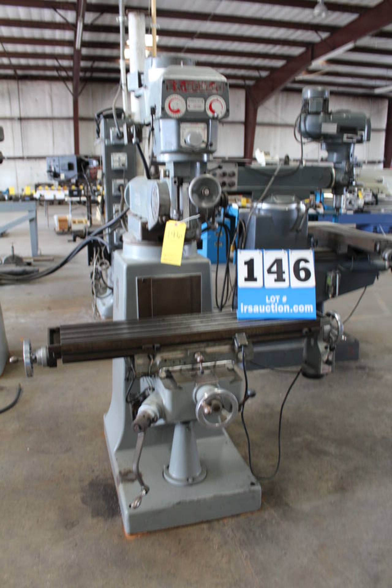 EX-CELL-O RAM TURRET MILLING MACHINE, 42" X 9", T SLOTTED TABLE, POWERFEED