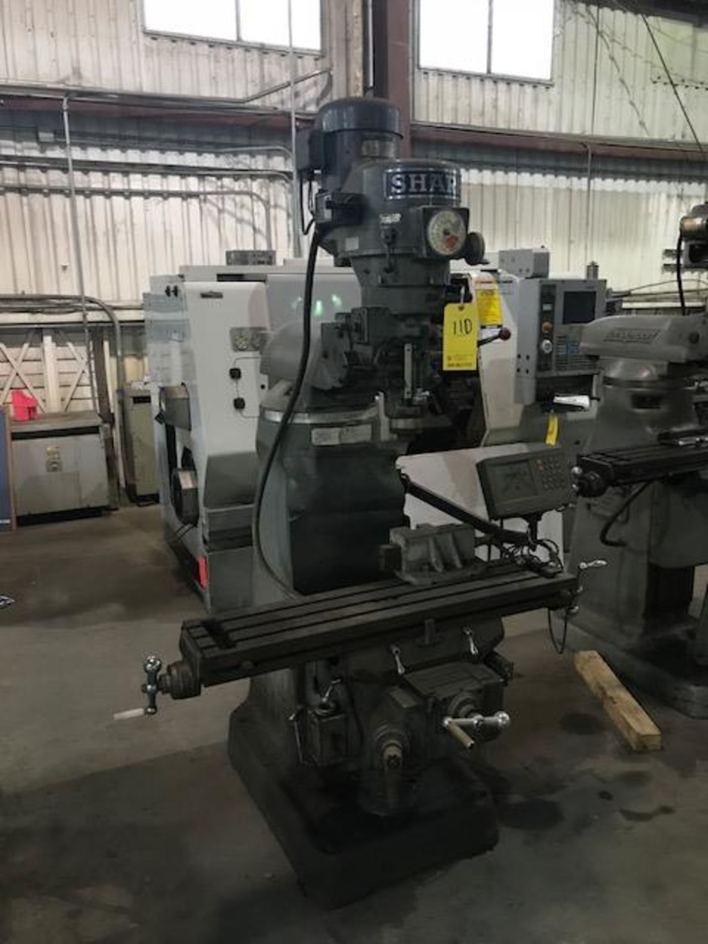 Sharp Milling Machine, Table: 9” x 42”, 5” Quill, RPM- 60-4500, heidenhain DRO (LOCATION: 3421 N