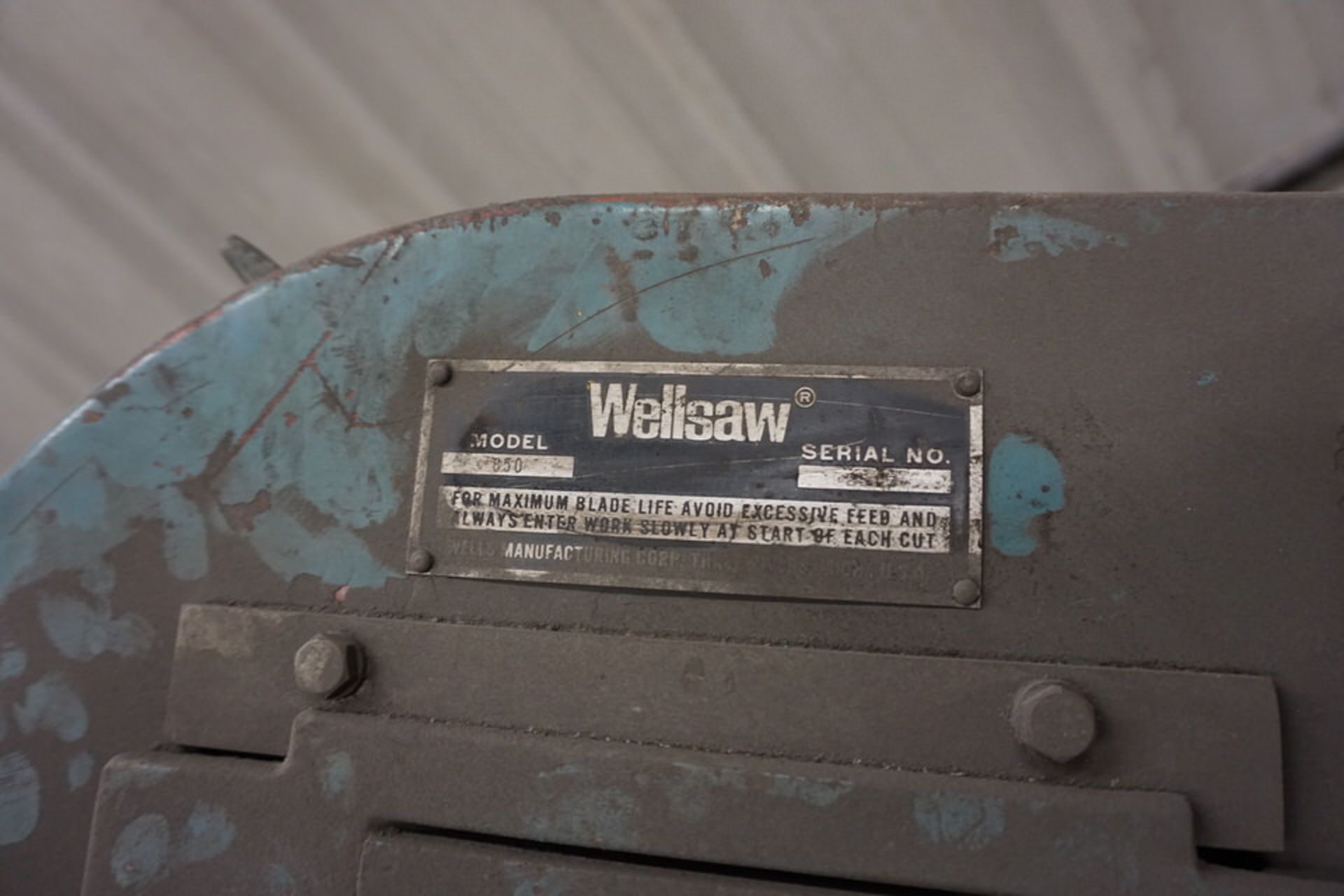 WELLSAW 850 HORIZONTAL BANDSAW - Image 3 of 3