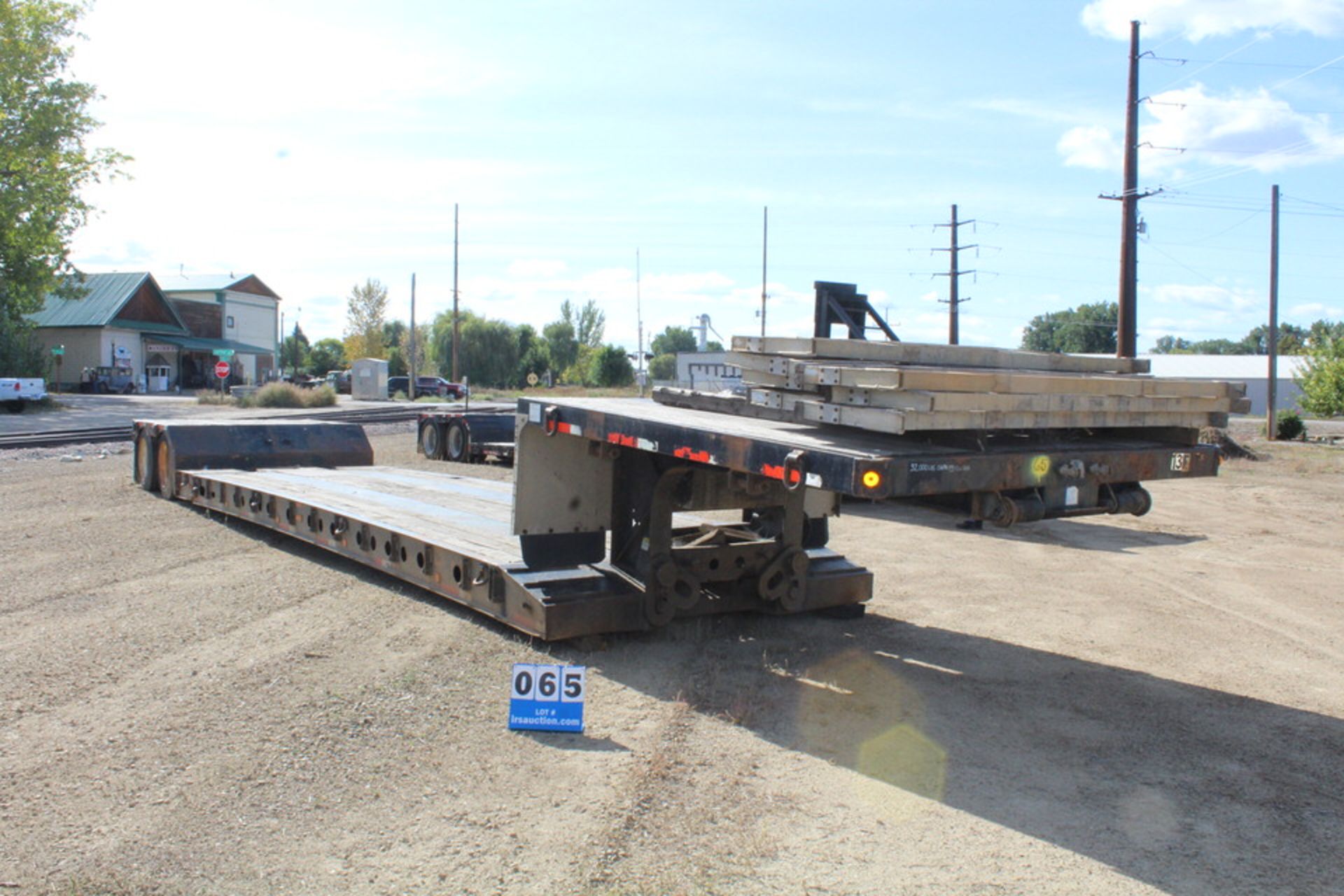 2007 FONTAINE 48' DOUBLE DROP TRAILER, DUAL AXEL, WELL WILL STRETCH TO APPROX 50'6" (LOCATION