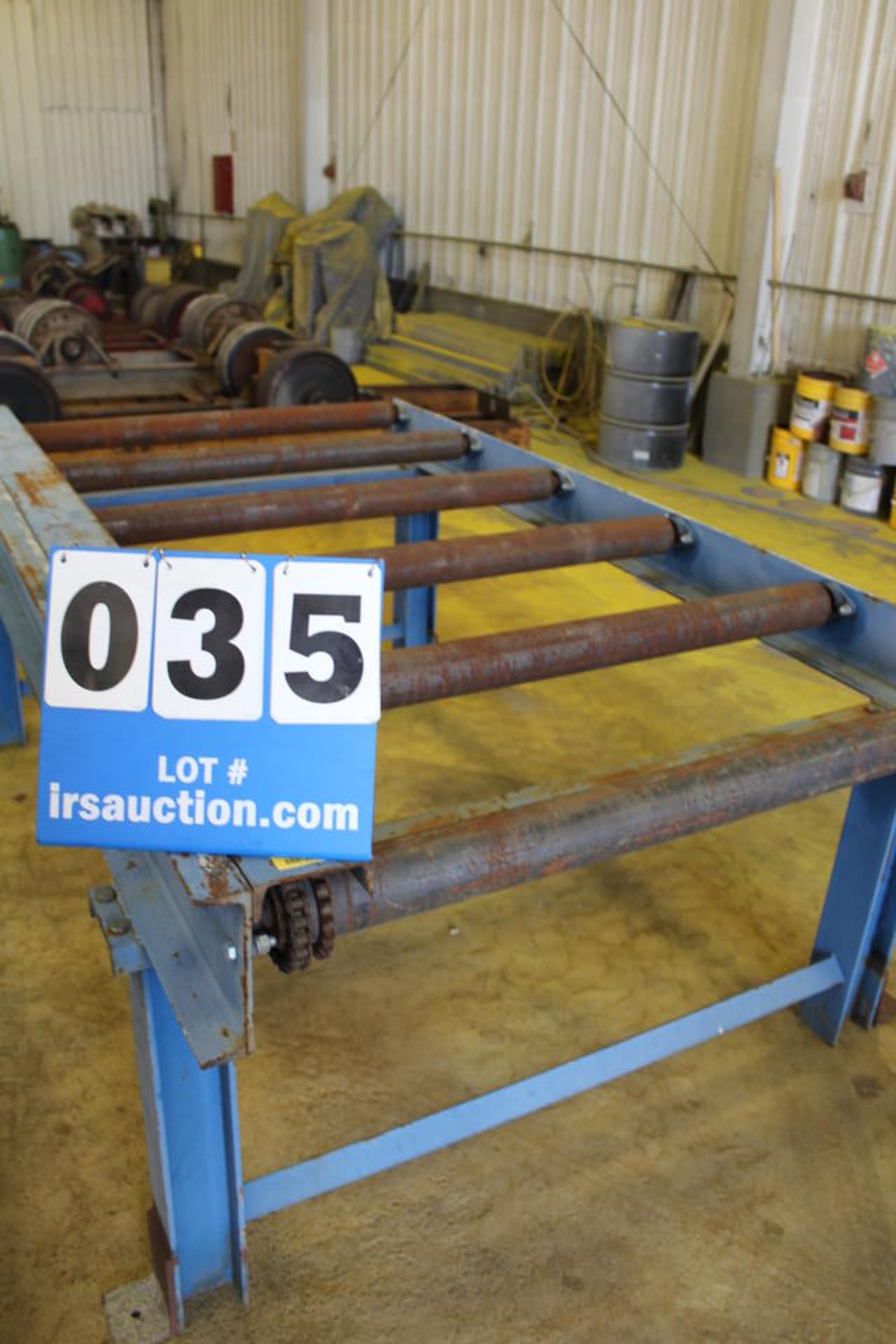 MOTOR DRIVEN ROLLER CONVEYOR, 4' X 8' (LOCATION: 4081 EASTSIDE HWY, STEVENSVILLE, MT, 59870)