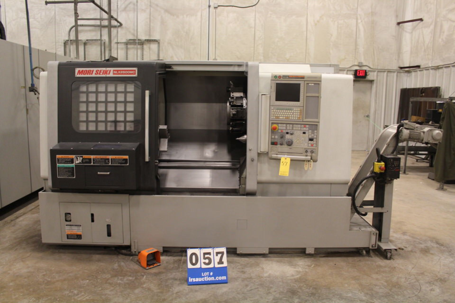 2012 MORI SEIKI NLX2500MC CNC LATHE, CUTTING HOURS: 820, 10" CHUCK, FULL C-AXIS MILLING, LIVE