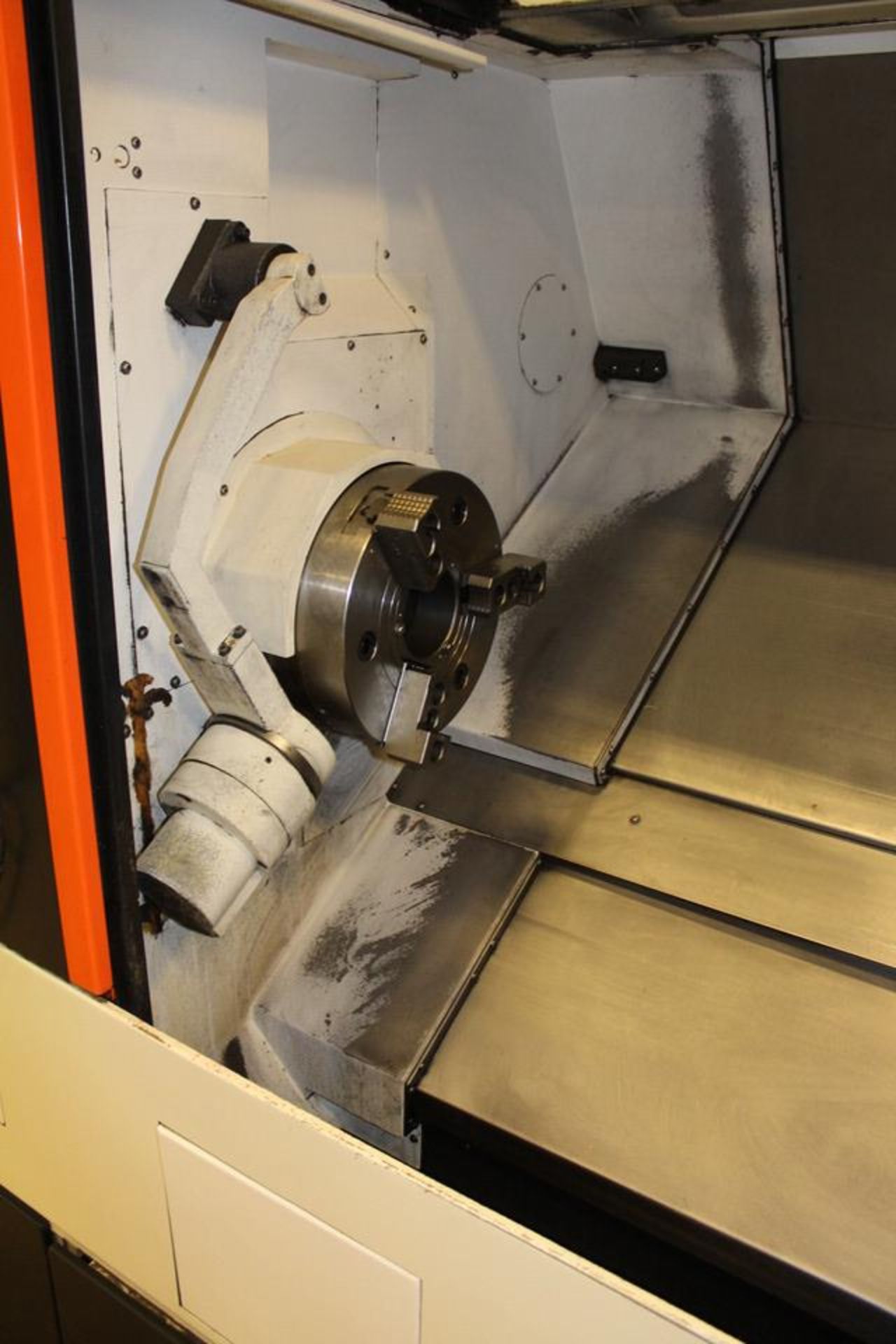 2014 MAZAK QT350M CNC LATHE, CUTTING HOURS: 1,653, 12" CHUCK, 60" CENTERS, FULL C AXIS MILLING, CHIP - Image 3 of 8