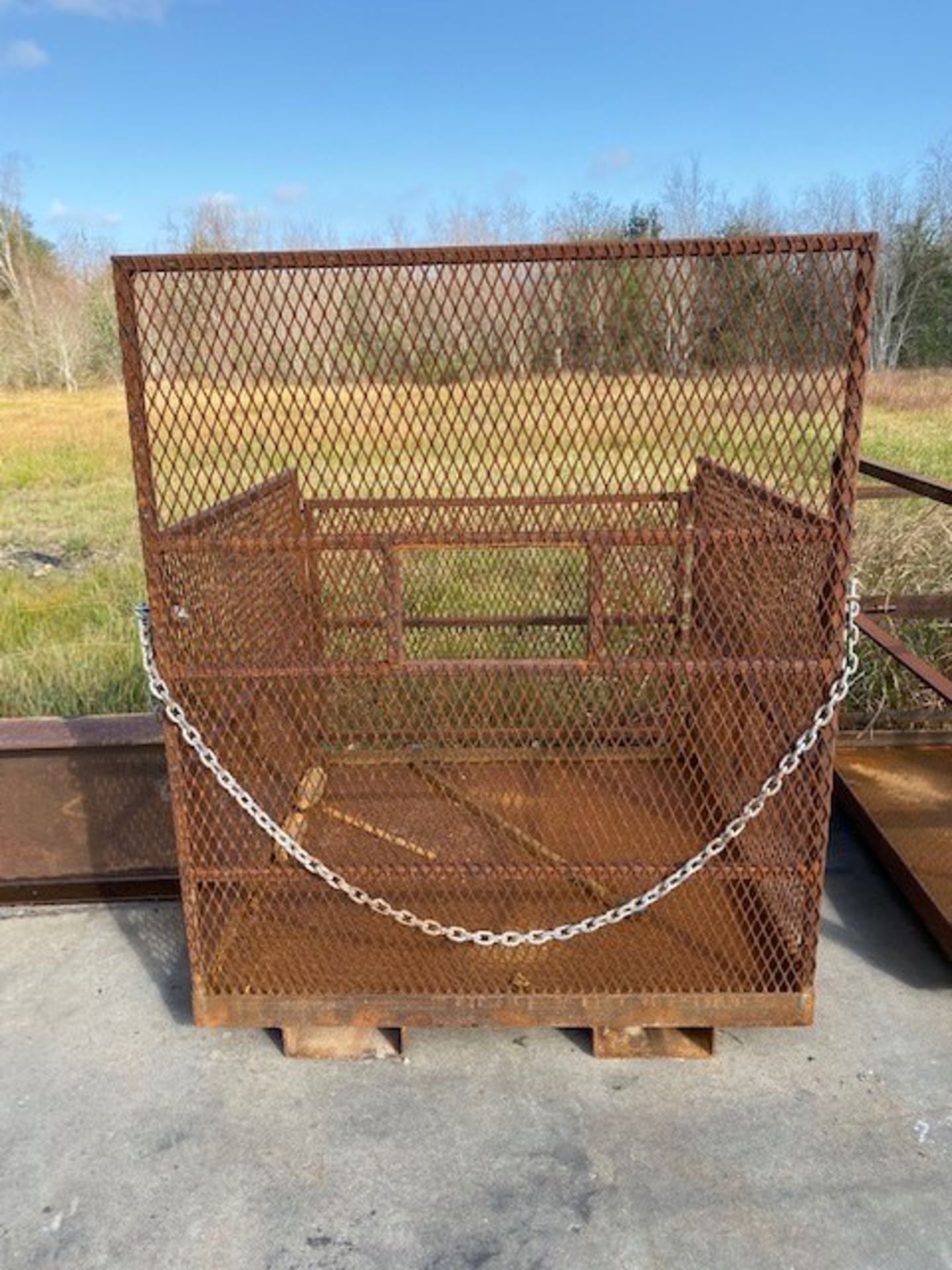 Forklift Safety Basket with Mesh Cage