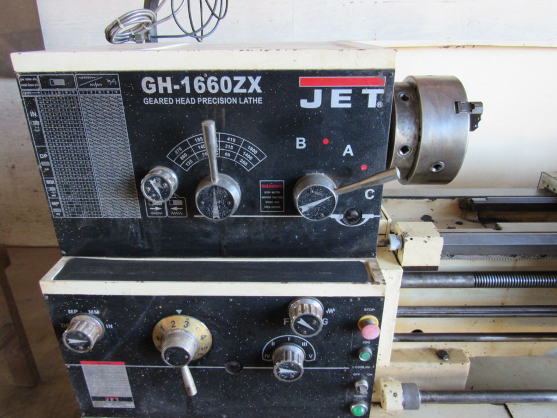 JET Model GH-1660-ZX Geared Head Gap Bed Engine Lathe, new 2009, 16” swing over bed, 10” over - Image 3 of 13