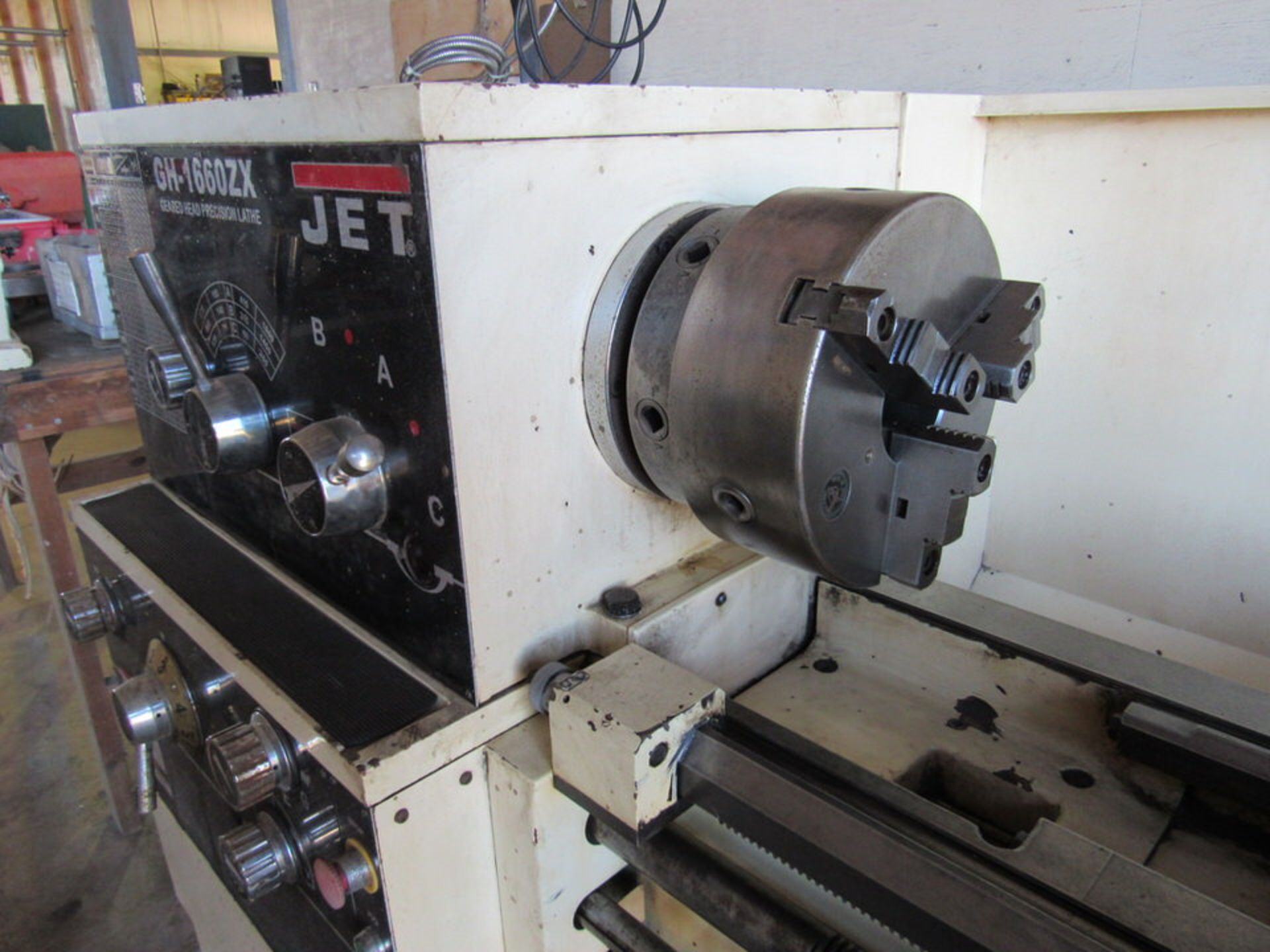 JET Model GH-1660-ZX Geared Head Gap Bed Engine Lathe, new 2009, 16” swing over bed, 10” over - Image 4 of 13