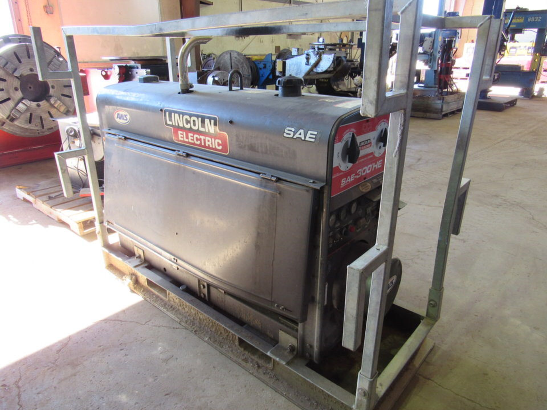 Lincoln SAE-300HE Diesel Powered Welder, new 2013, on skid, rated output: 25A/30V at 100%, 300A/