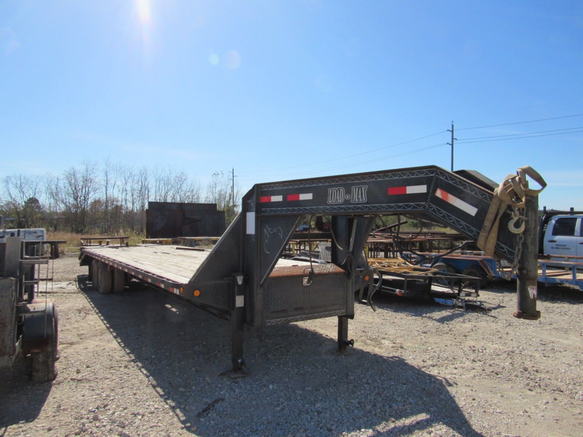 2008 LoadMax Gooseneck Trailer, 2-axle, with fold-up drive on ramps: O/A Length 43'; O/A Width 8' - Image 2 of 3