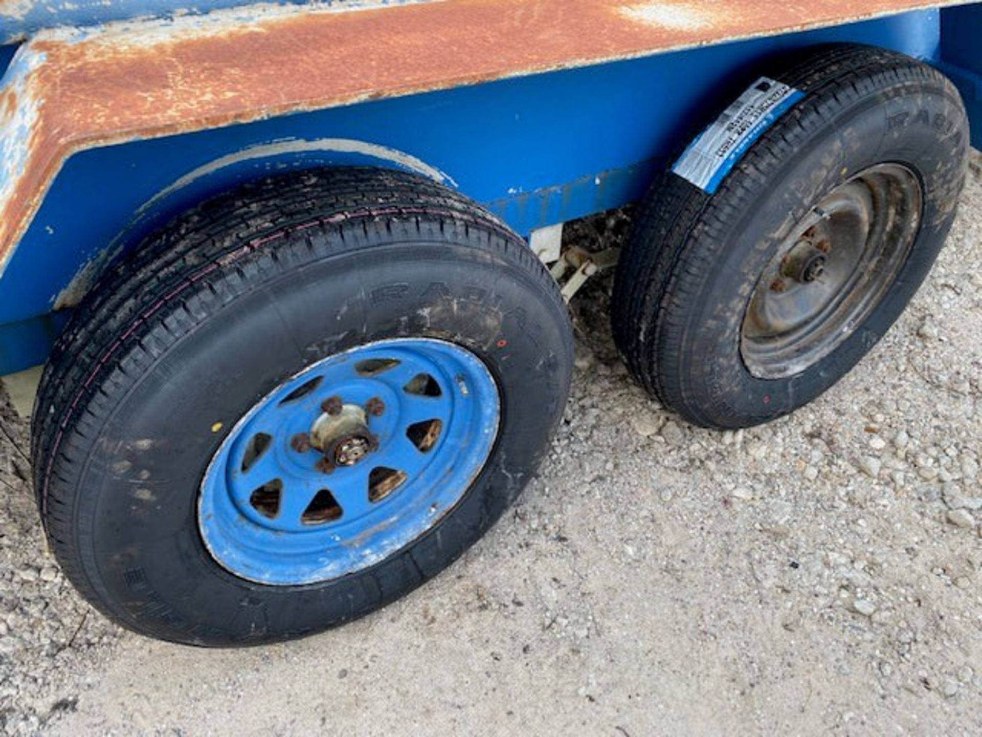 Custom Trailer, 18' bed plus 65" hook-up, O/A width 8' 4", (4) NEW Tires - Image 3 of 3