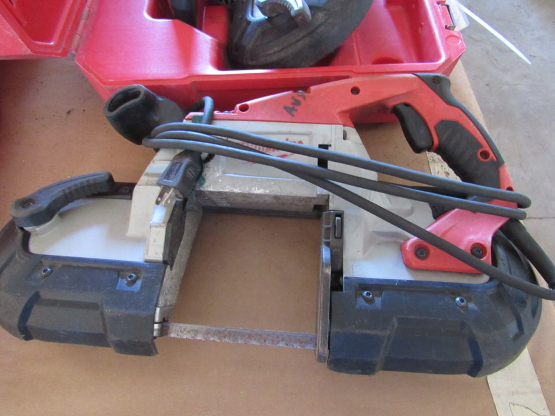 Three Milwaukee Portable Metal Cutting Bandsaws, 2 in Cases - Image 4 of 4