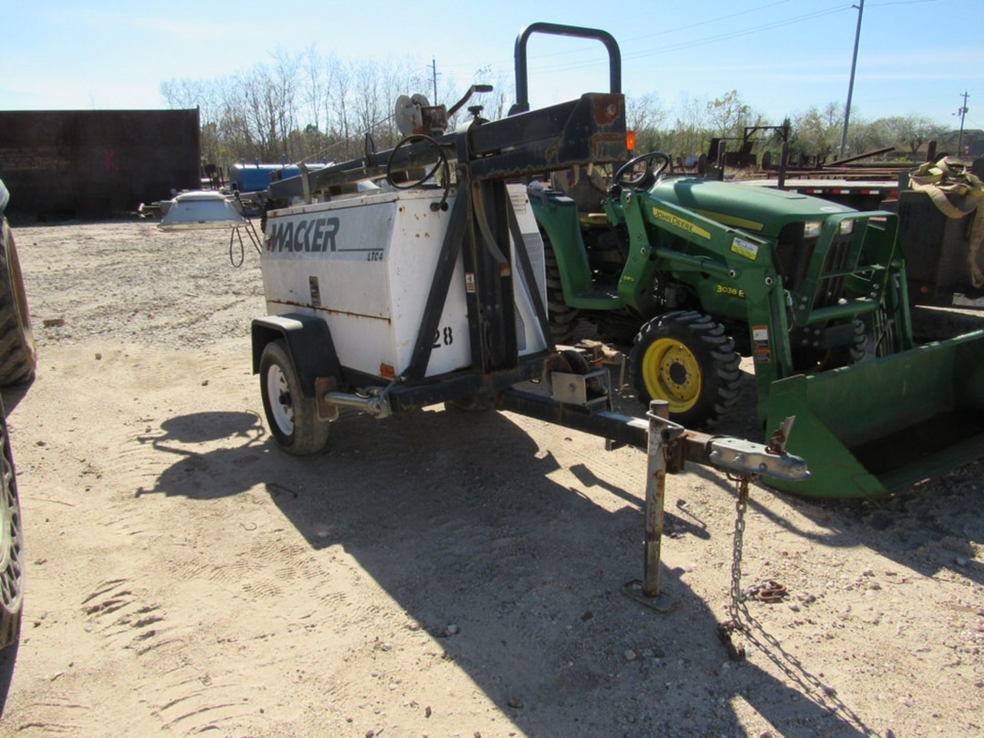 Wacker MT 70-5-28 Generator and Portable Boom Lights on Trailer - Image 2 of 3