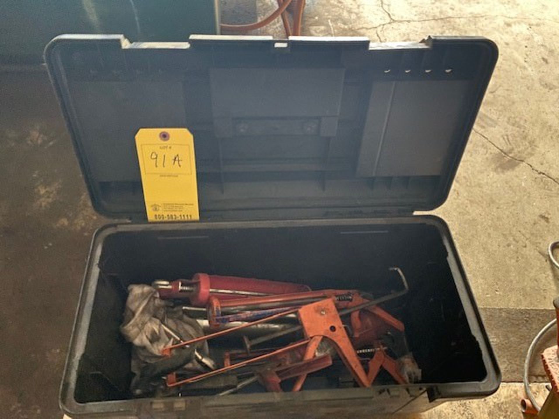 LOT Caulking Guns in black case