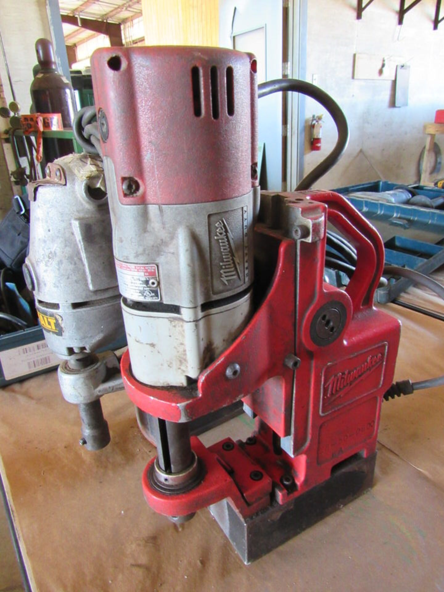 One DeWalt Portable Magnetic Base Drill Press, One Milwaukee Portable Magnetic Base Drill Press - Image 3 of 5