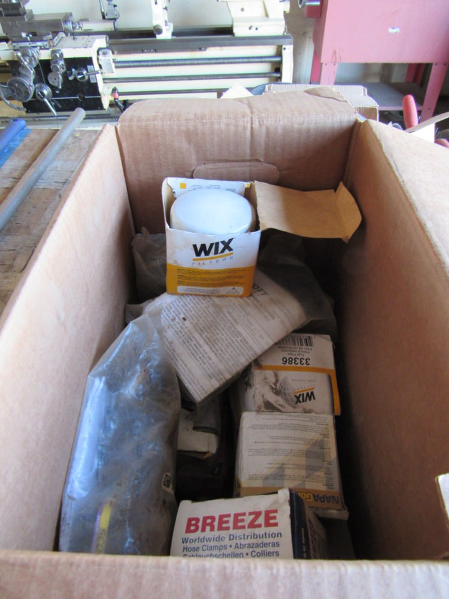 Box with Assorted New Wix Oil Filters