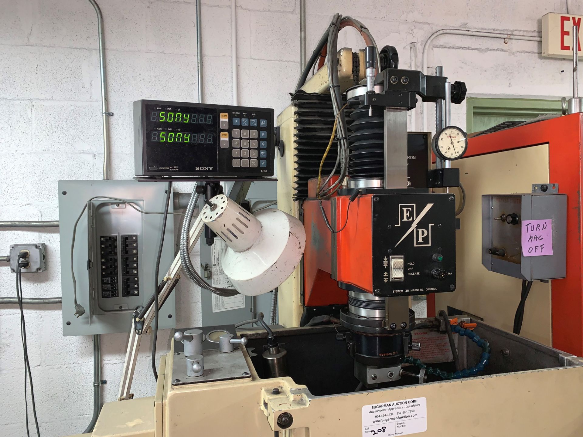 Eltee Pulsitron EDM Machine, Serial # 1515, Vacuum & Extra Filters - Image 2 of 2