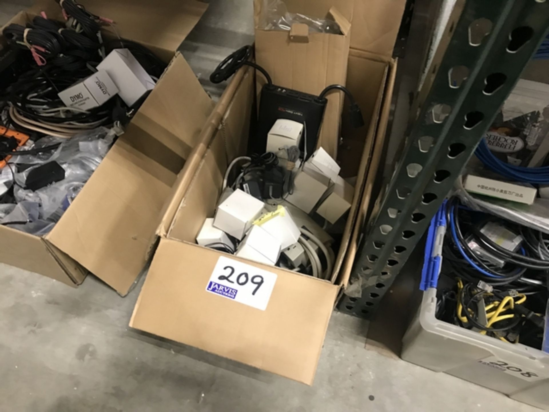 BOX OF POWER BARS & POWER SUPPLIES