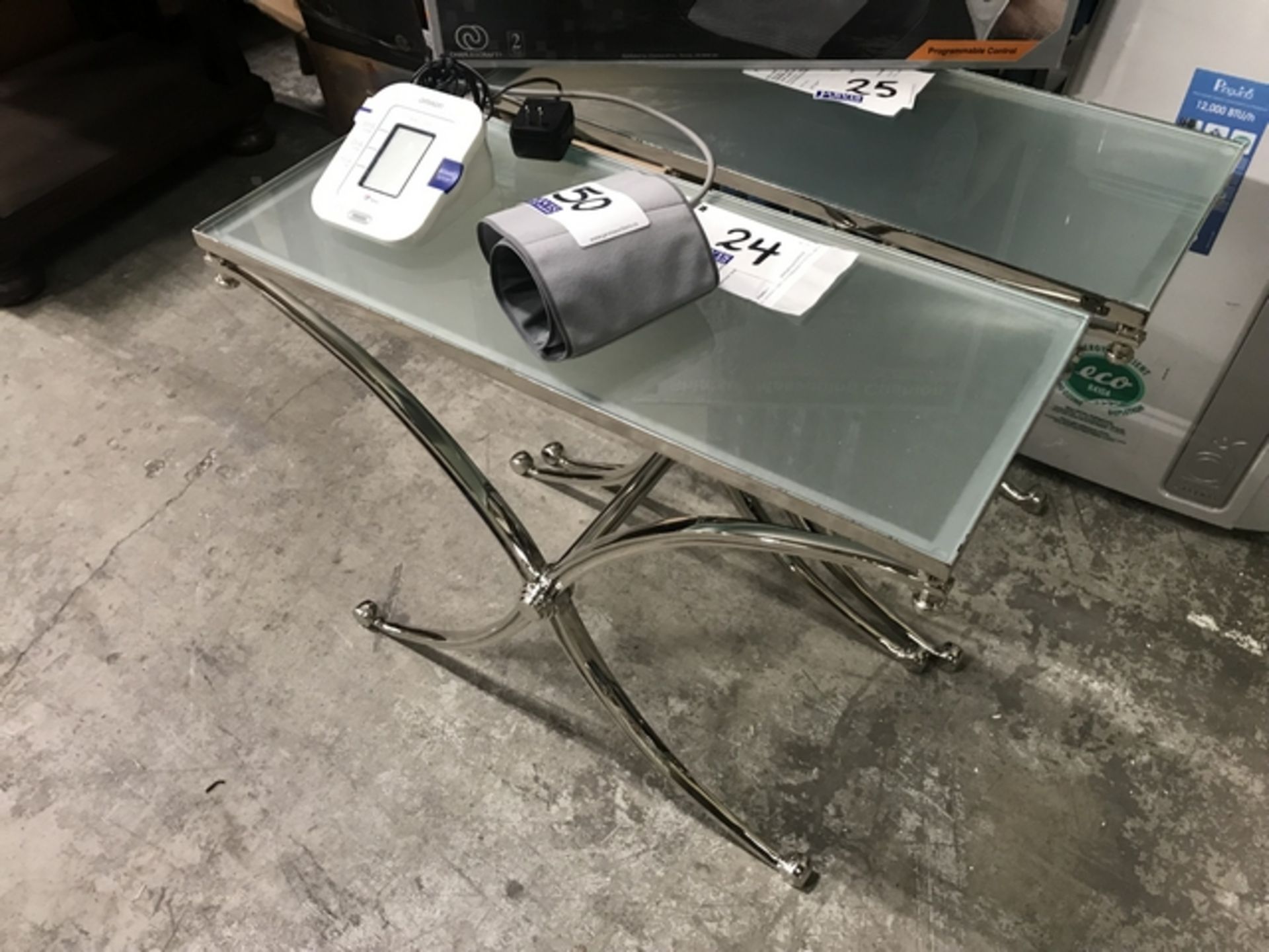 GLASS SIDE TABLE