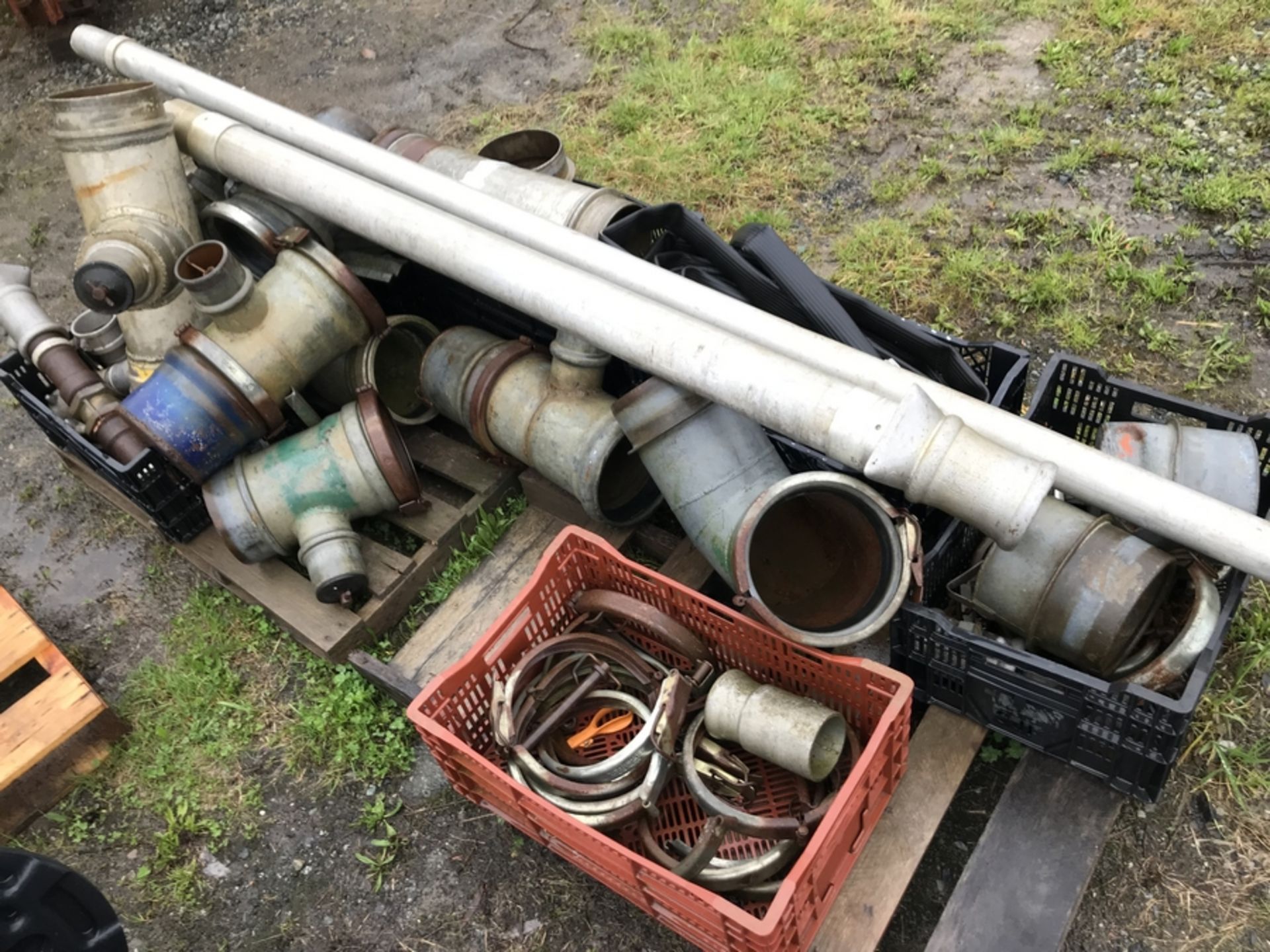 2 SKIDS OF IRRIGATION PIPE & FITTINGS