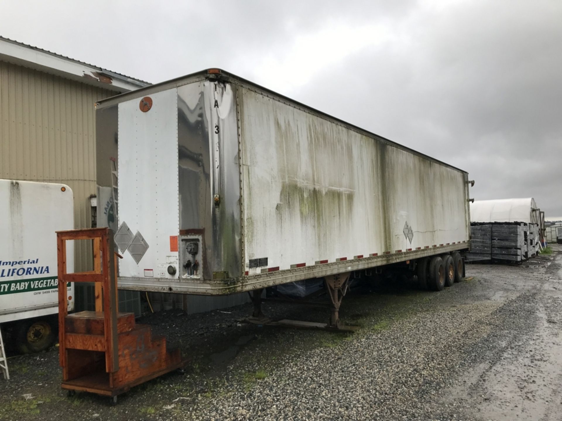 53' GREAT DANE TRIDEM AXLE TRAILER FOR STORAGE